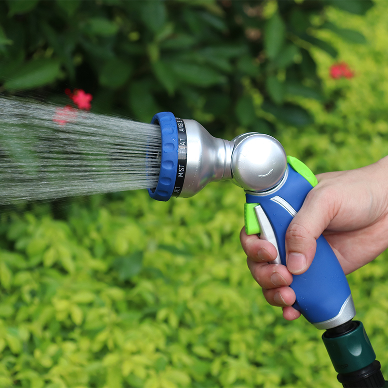 Water Hose Spray Nozzle – Multi-pattern Adjustable, High Pressure, Leak-proof, Ergonomic Handle