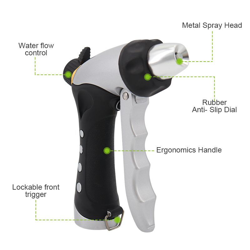 Water Jet Hose Nozzle - Durable, High-Pressure Watering Tool for Cleaning and Gardening