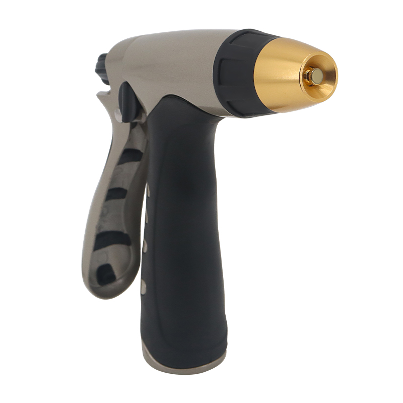 Premium Metal Watering Nozzle – Heavy Duty Adjustable Garden Hose Spray Gun with Ergonomic Grip
