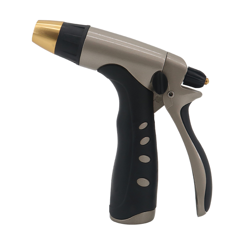 Premium Metal Watering Nozzle – Heavy Duty Adjustable Garden Hose Spray Gun with Ergonomic Grip