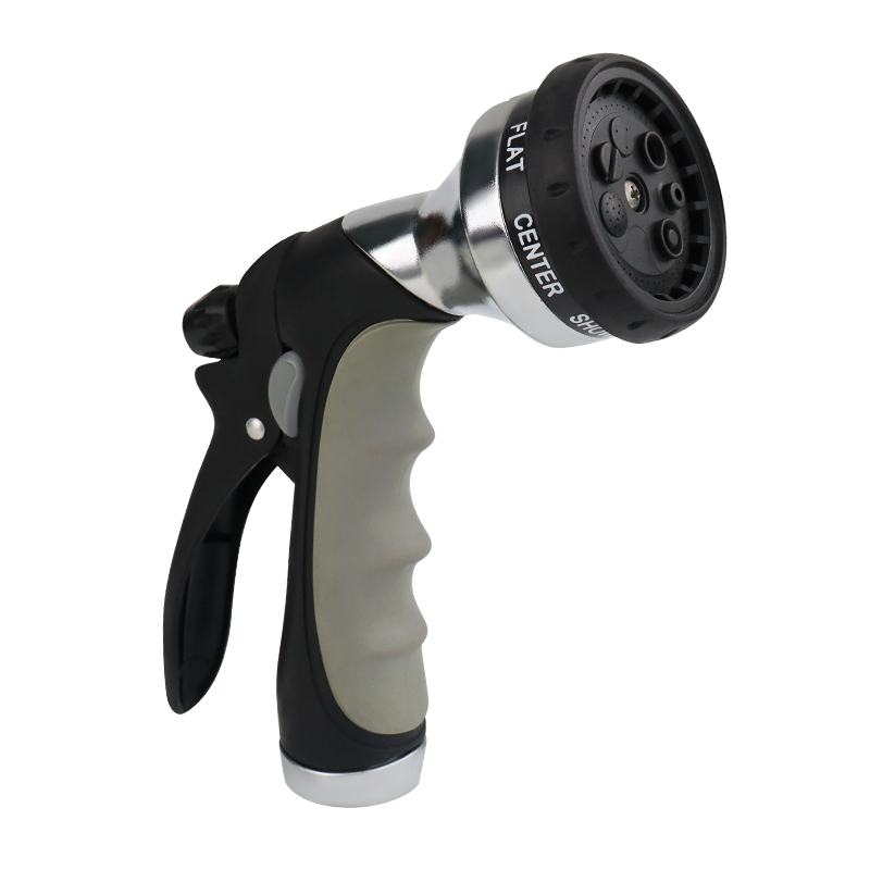Heavy Duty Watering Sprayer for Garden Hose – 8 Pattern Adjustable Nozzle, Ergonomic Soft Grip, Multi-Function Spray Gun