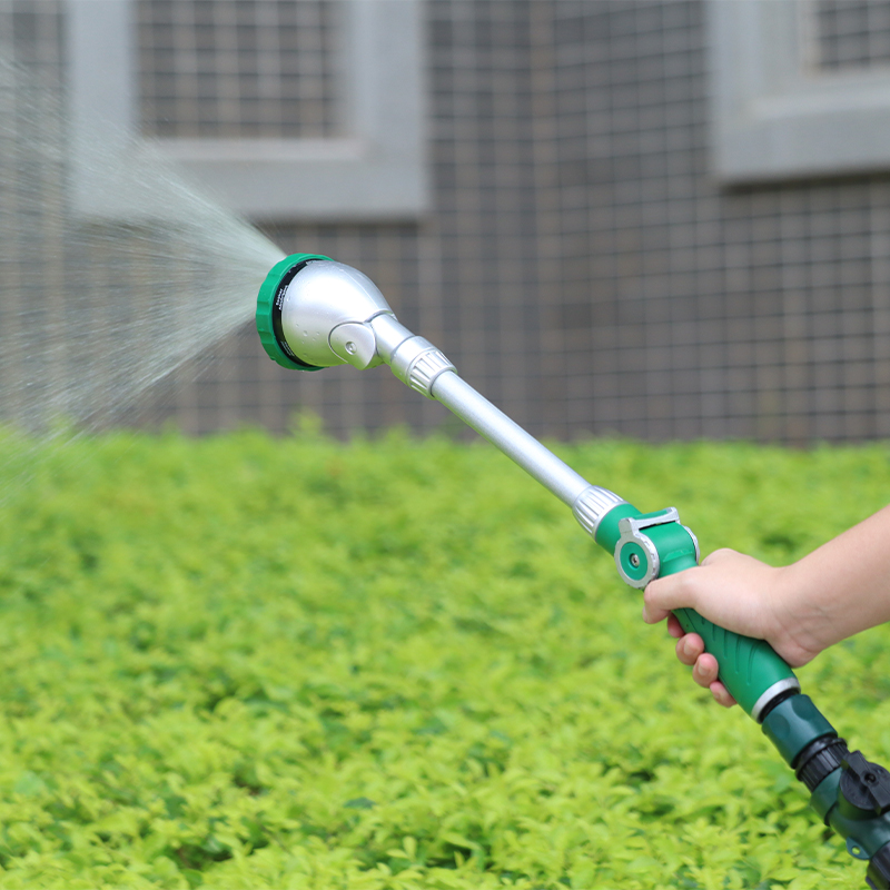 Long-Reach Garden Watering Wand - 7 Spray Modes with Adjustable Head
