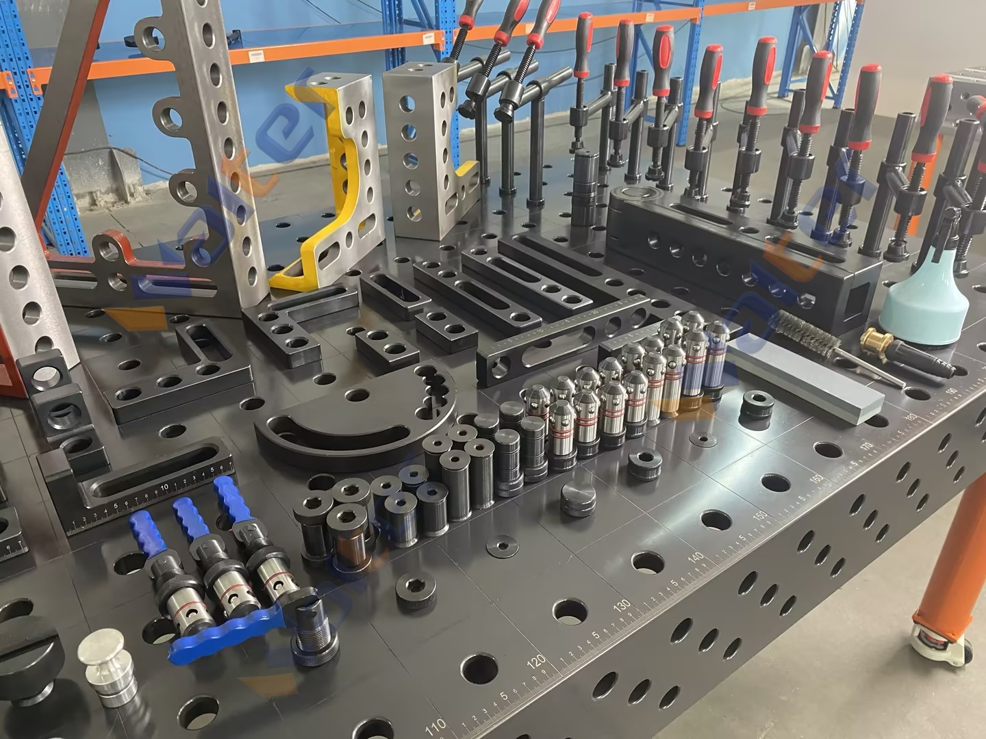 3D Modular Welding Fixture Table with Hardened Surface