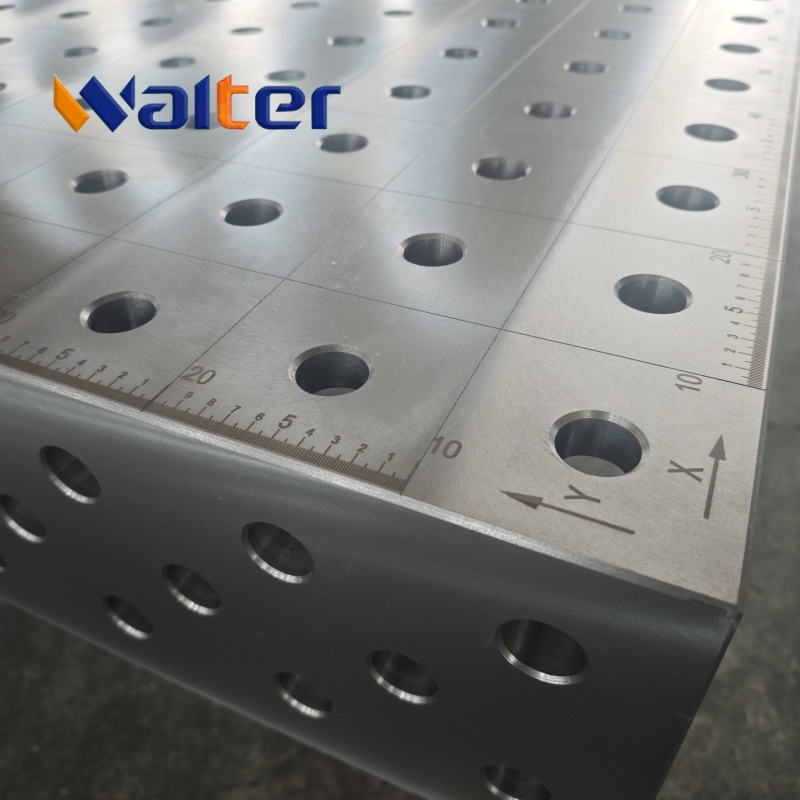 Walter D28 3D Welding Table 1000x1000mm - Steel S355 Durable Nitriding welding table System