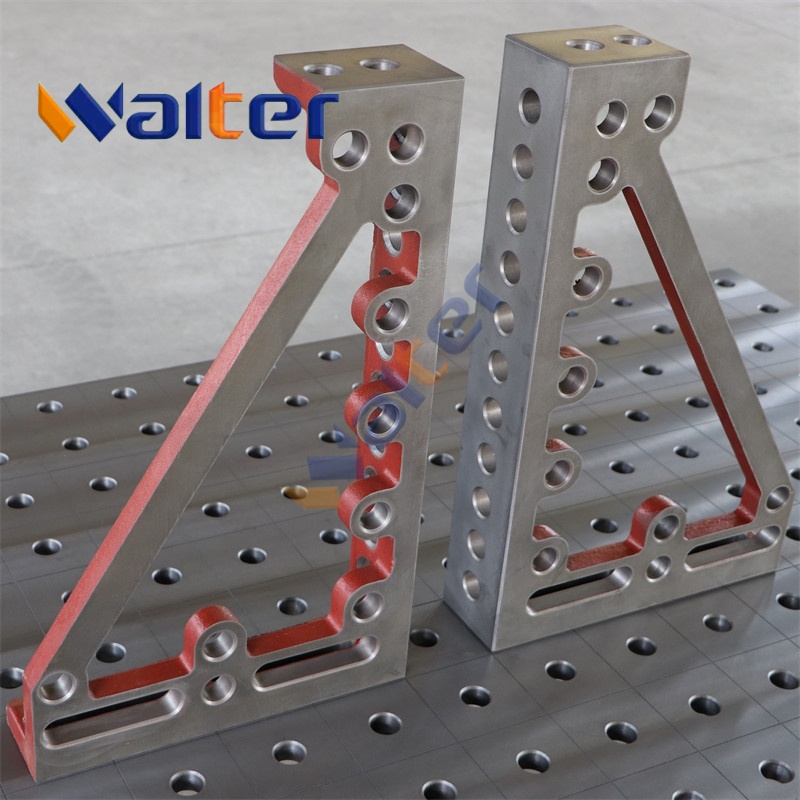 Clamping Block for D28 3D Welding Table 375x100x600mm LEFT – Cast Iron HT300, 28mm Holes
