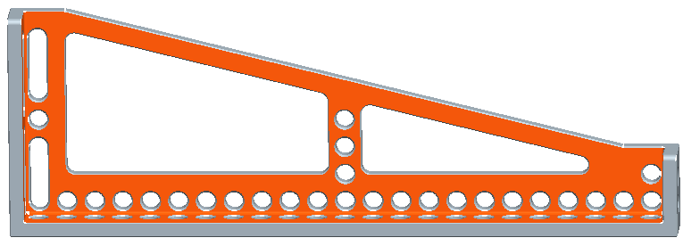 Clamping Block (cast iron) 600x200x50mm Right for D16 3D Welding Table