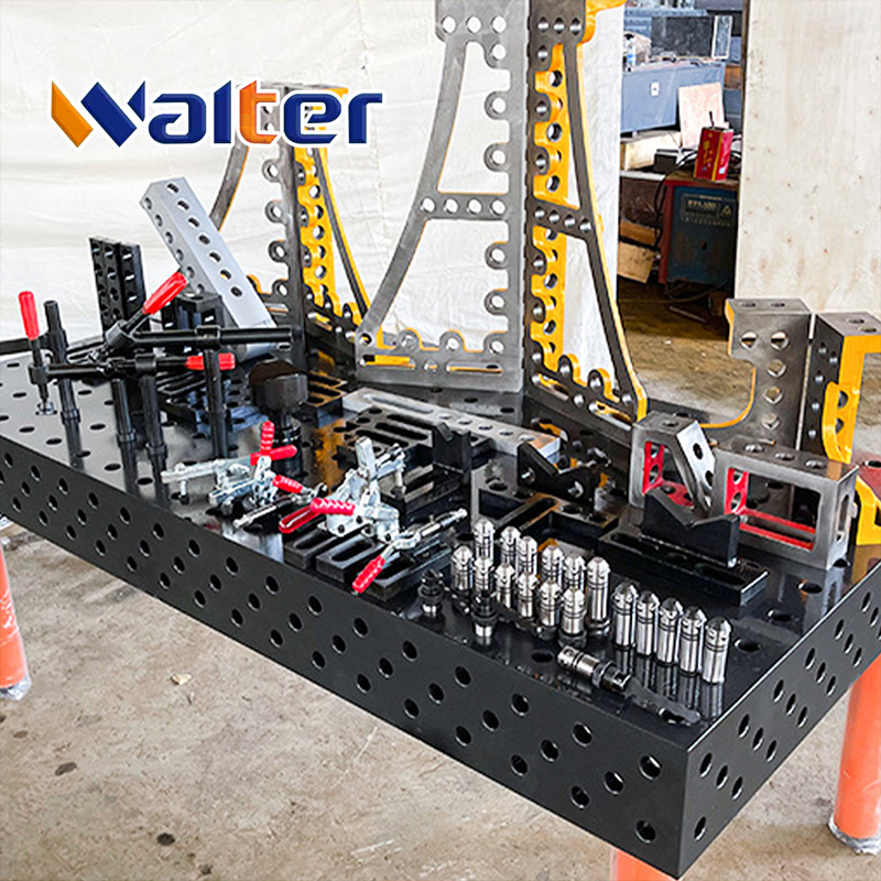 3D Welding Table D28 Cast Iron HT300 | Steel S355 Durable Nitriding Welding Platform 3000x1500mm