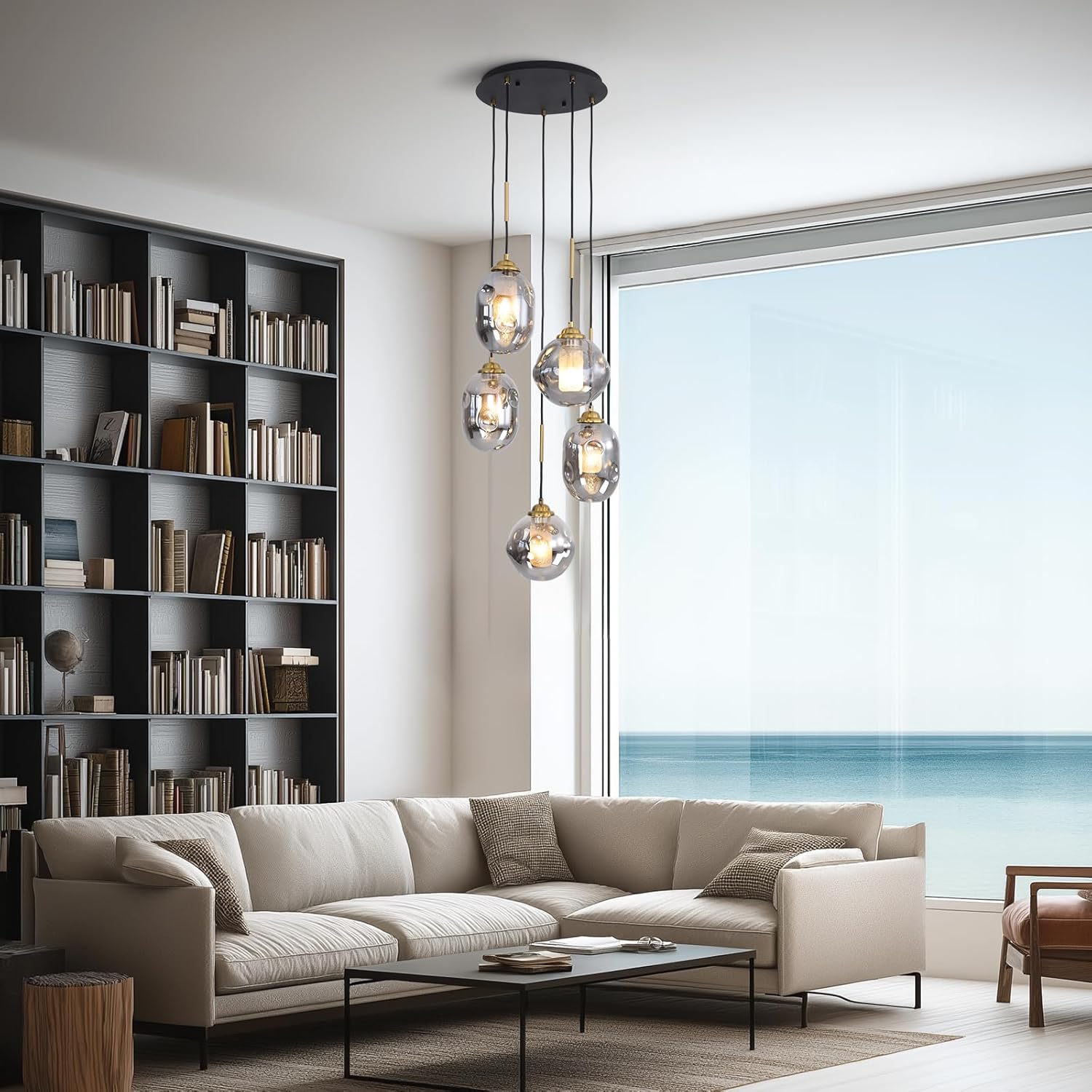 Sculptural Pendant Materials: Glass, Metal, Gold, and Mixed Finishes