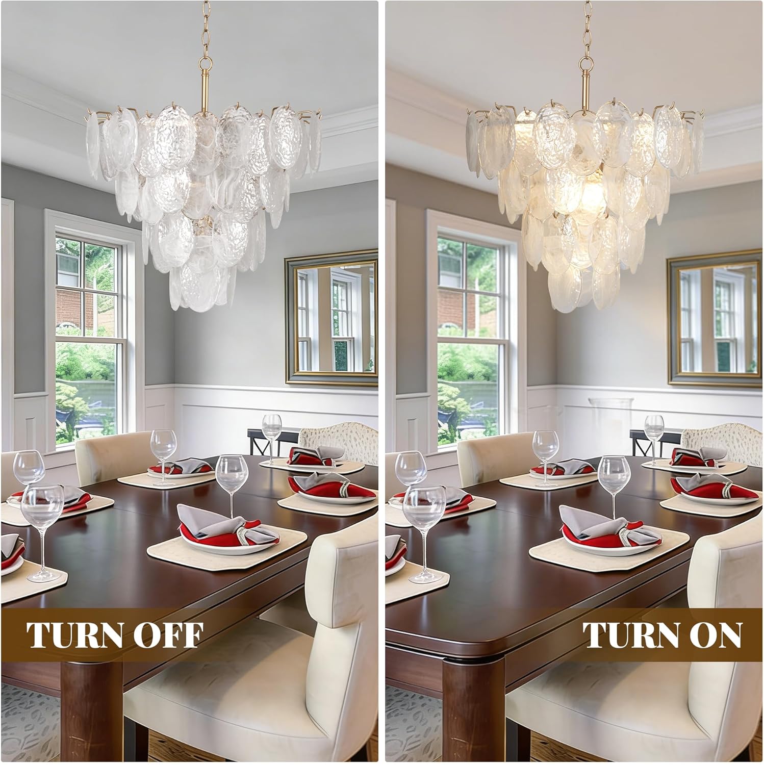 Modern Luxury Gold Crystal Tiered Chandelier Pendant Light Adjustable LED Ceiling Lighting