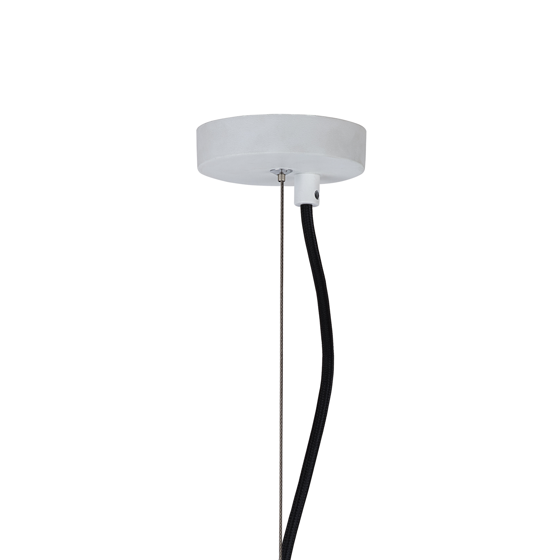 Modern White Ribbed Pendant Light with Adjustable Cable