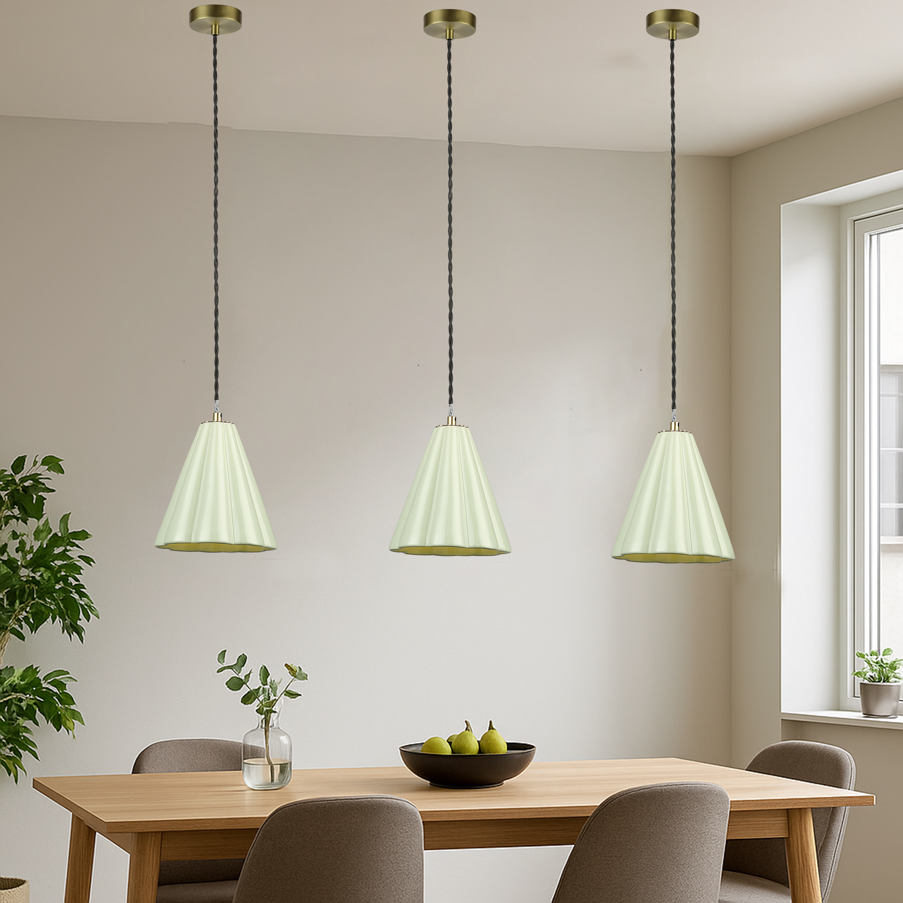 Modern Luxury Ceramic Pendant Light - Adjustable Height, Dimmable LED Hanging Lamp