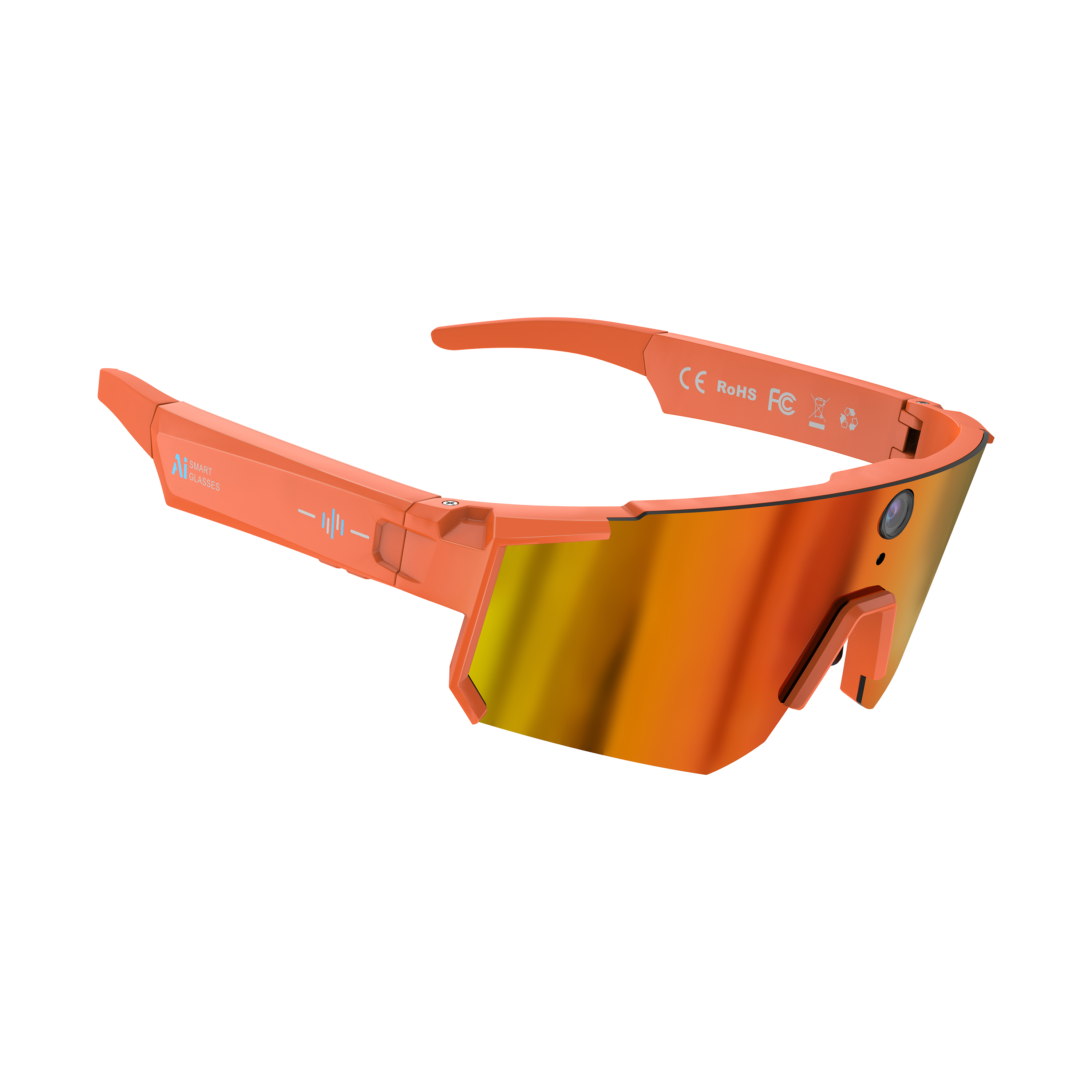 Morrison Bluetooth HD POV Video Shooting Vlog AI Smart Glasses for Cycling and Outdoor Sports
