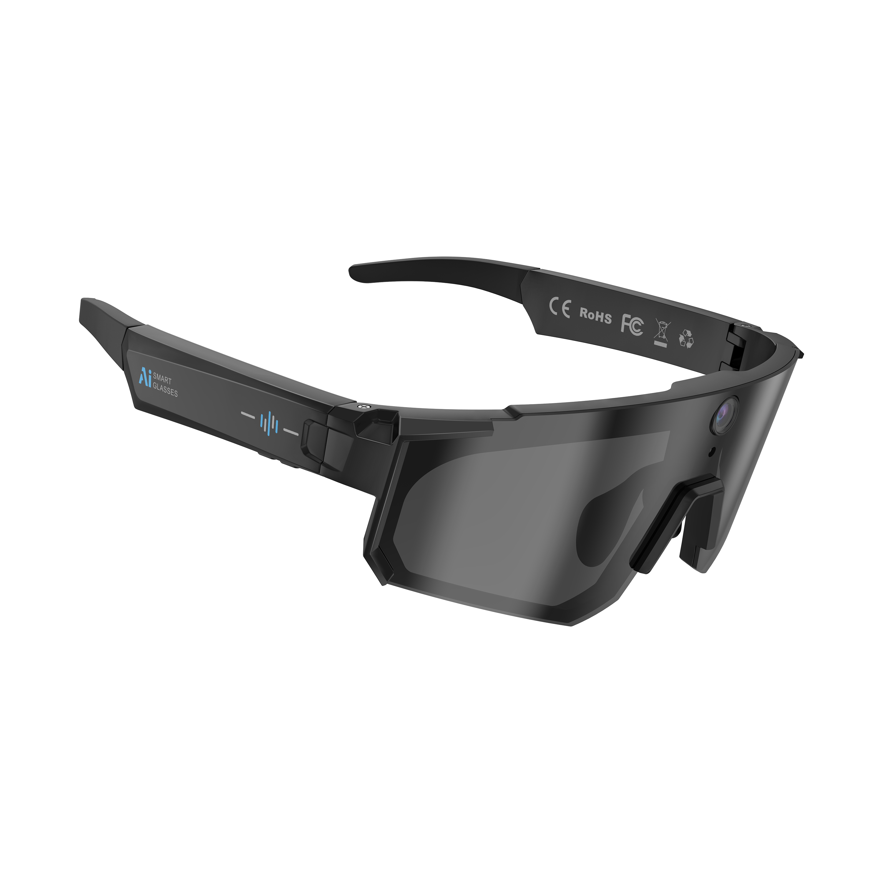 Morrison Bluetooth HD POV Video Shooting Vlog AI Smart Glasses with 8MP Camera