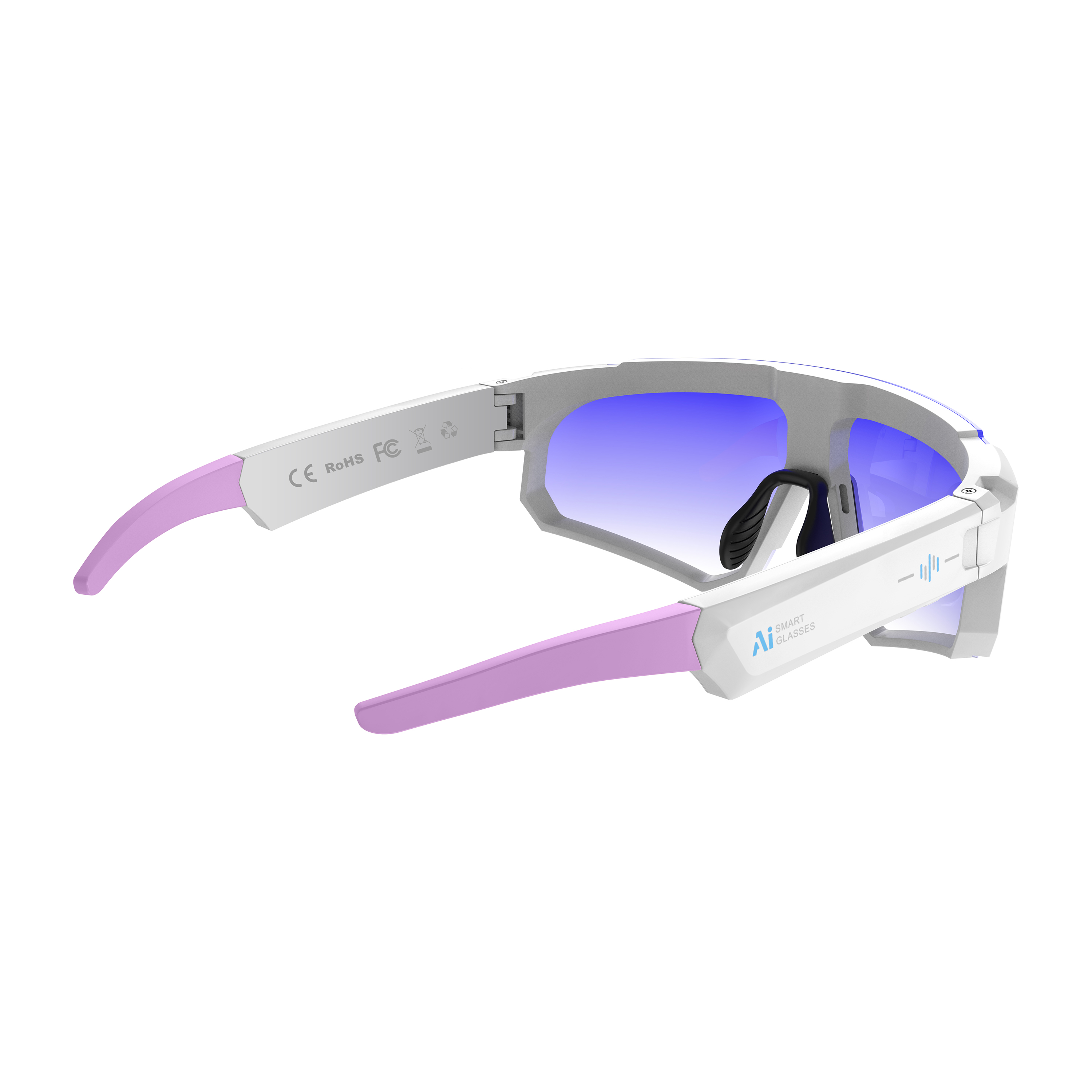 Morrison Bluetooth HD POV Video Shooting Vlog AI Smart Glasses 8MP Camera WiFi Translation Cycling Outdoor Sports Eyewear