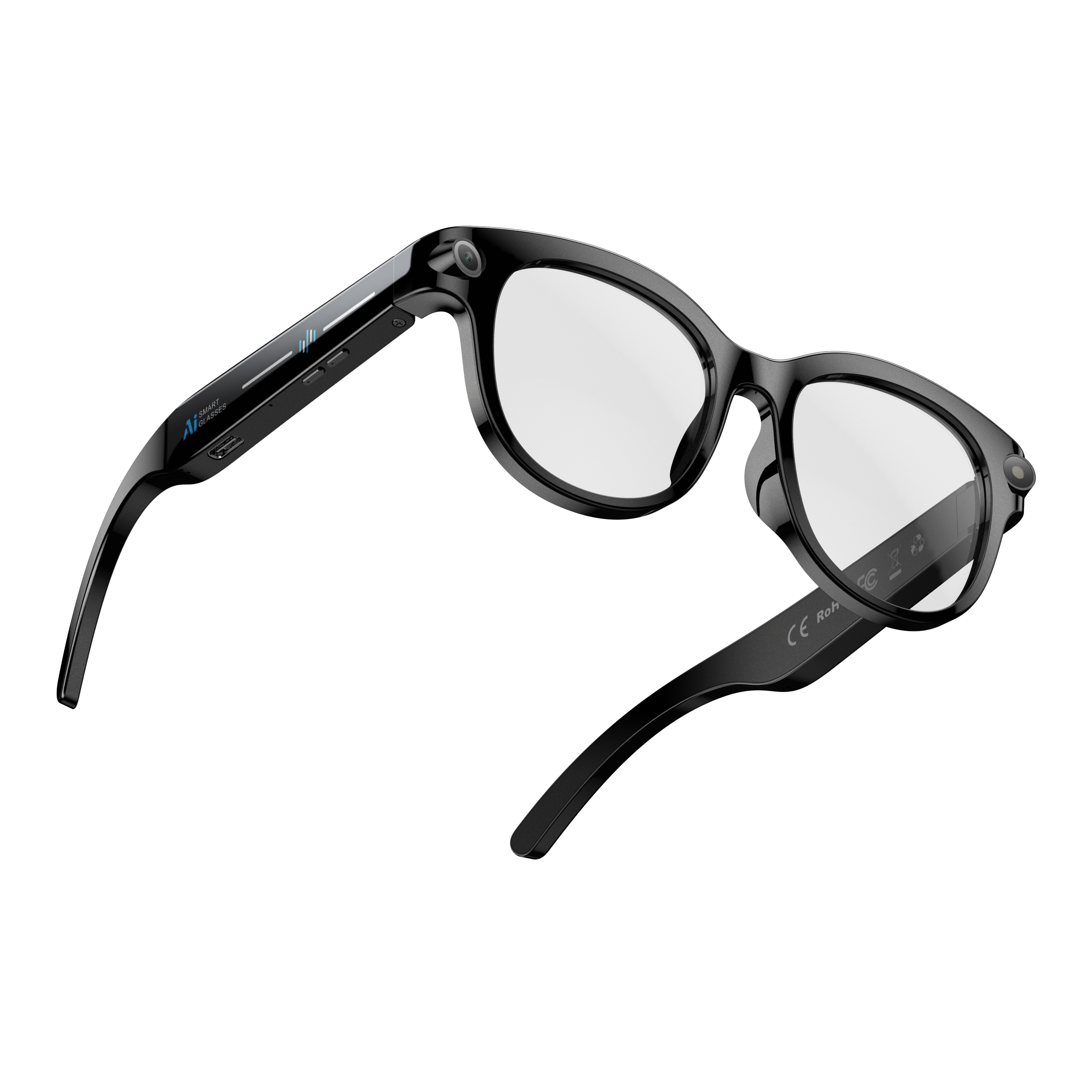Morrison Bluetooth HD POV Video Shooting Vlog AI Smart Glasses with 8MP Camera and Voice Assistant