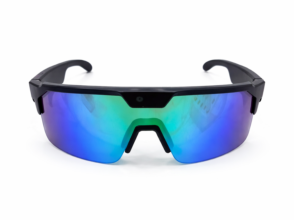 Morrison AI Smart Glasses 8MP Bluetooth HD POV Video Shooting Vlog AI Smart Glasses for Cycling Skiing Outdoor Sports