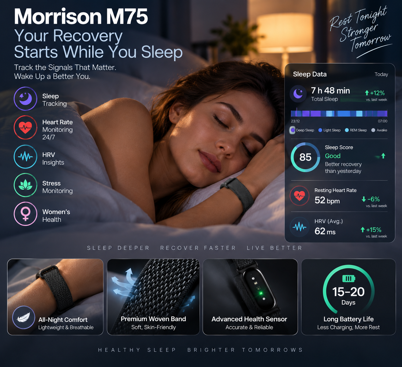 Best Sleep Tracking Wearables in 2026: Why Screenless Health Trackers Are the Smarter Choice