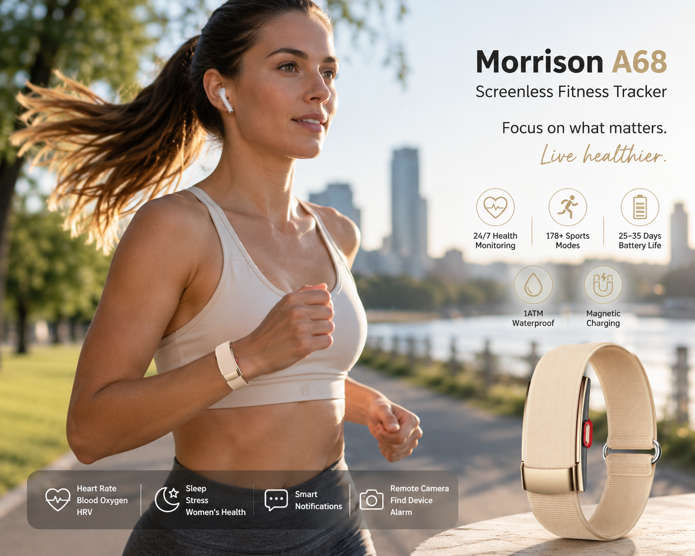 How Does a Screenless Fitness Tracker Monitor Your Health 24/7?