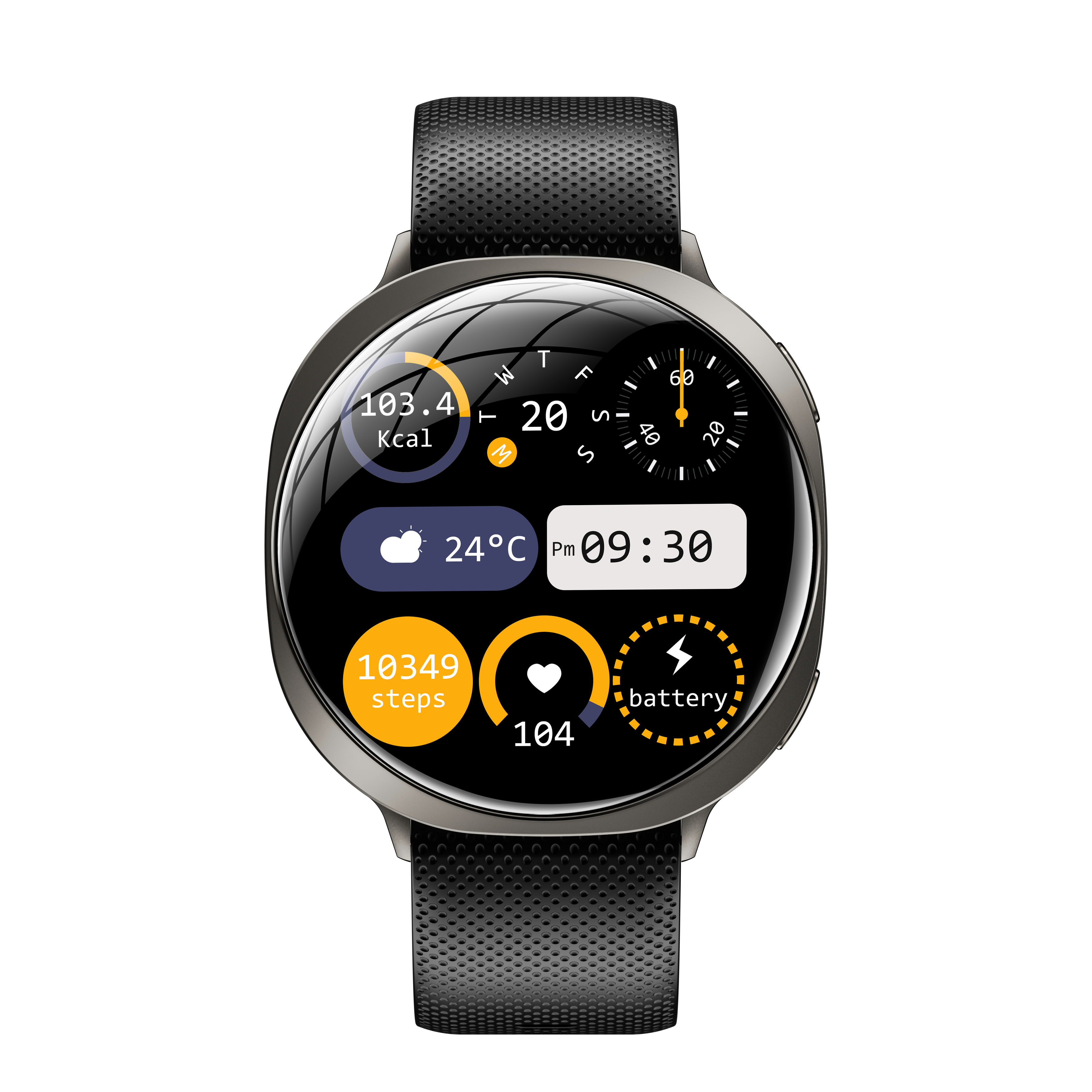 Morrison IP68 Elegant Luxury Smart Watch 1.32'' AMOLED Ultra Thin Bluetooth Call Fitness Watch