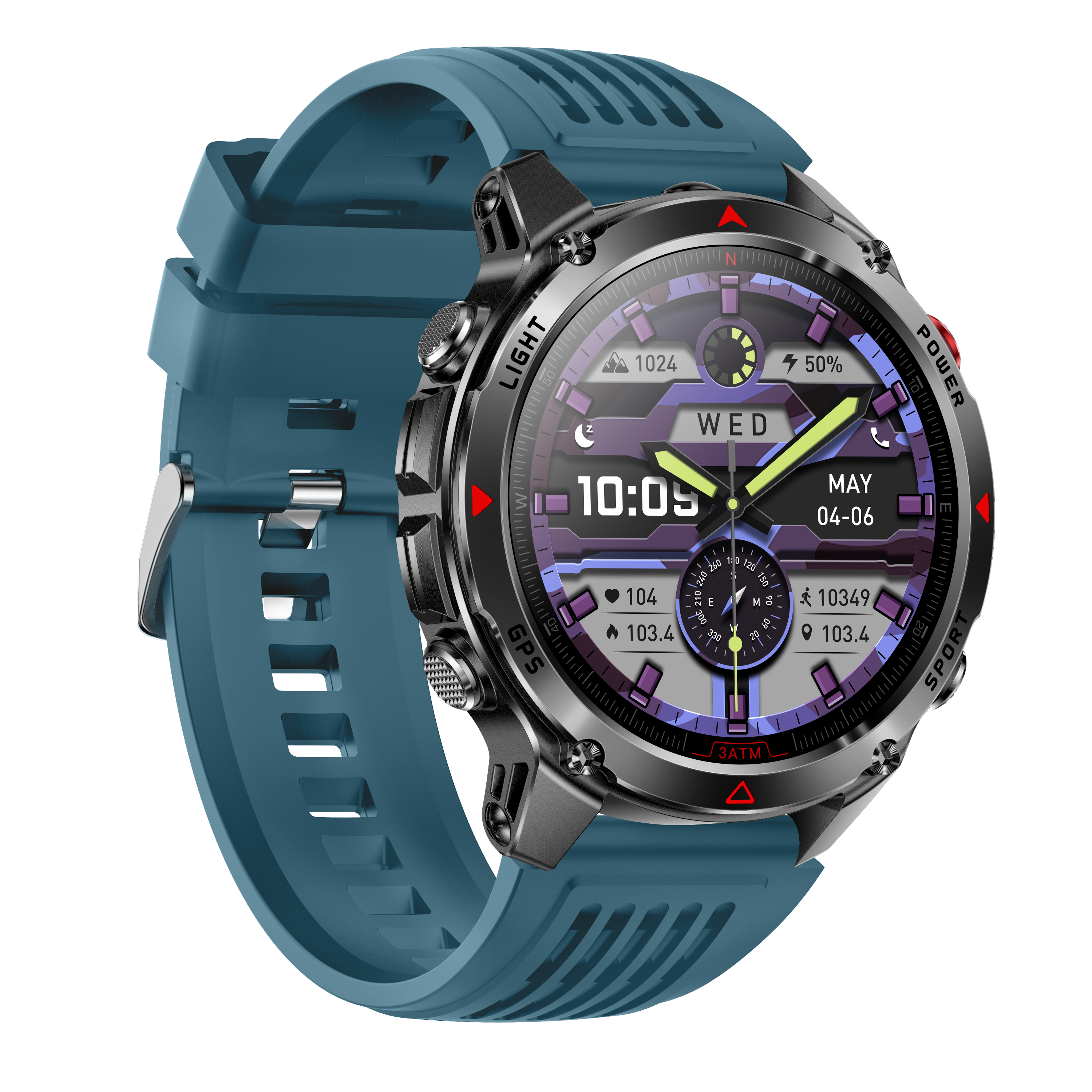 Morrison IP68 Elegant Luxury Smart Watch with GPS, Bluetooth Calling, Heart Rate Monitor & Outdoor Sports Tracking