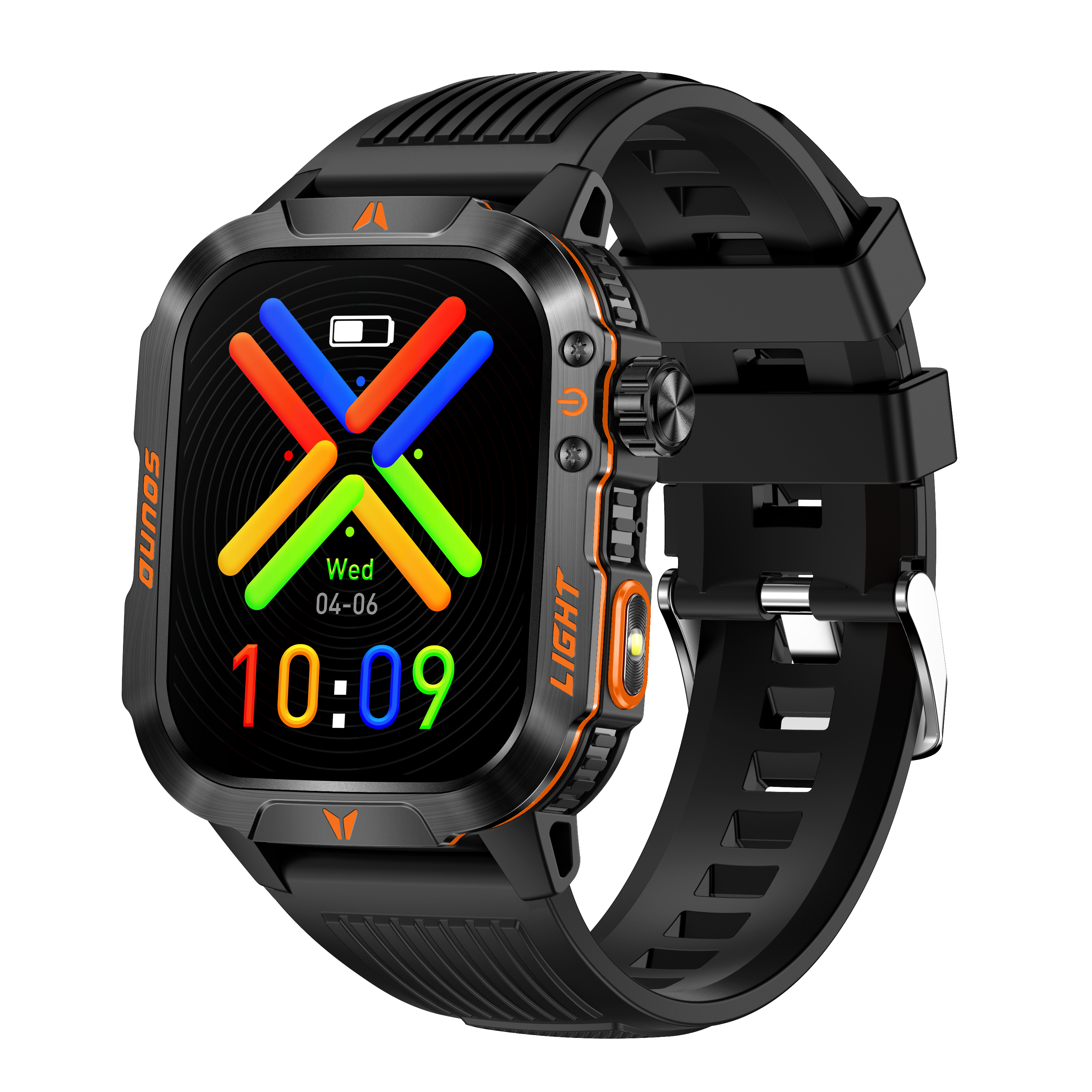 Rugged Outdoor Smartwatch for Men with Compass & Long Battery Life