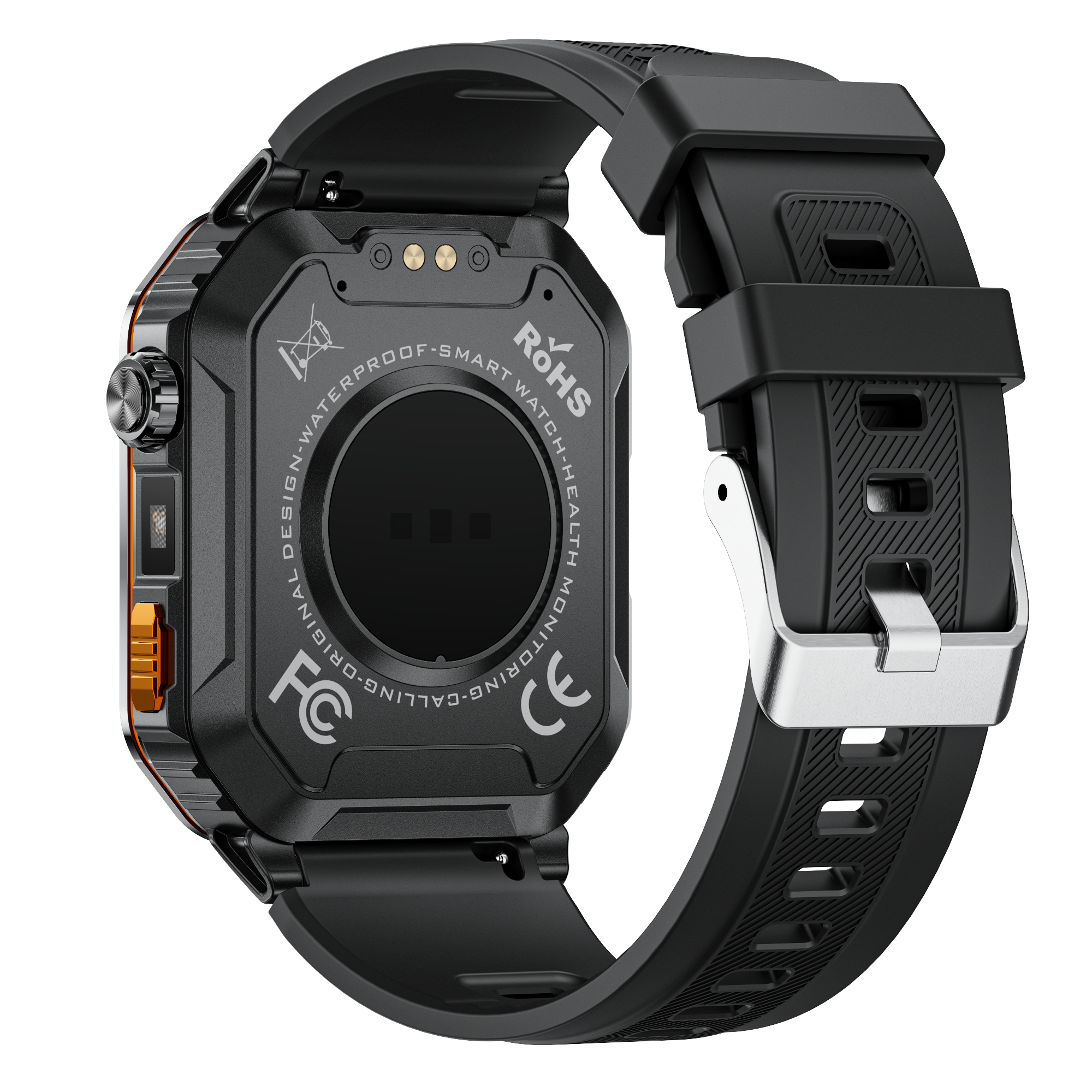 High-End Men's Outdoor Sports Smartwatch, 2.01-inch Display, 3ATM Waterproof, 1000mAh Battery