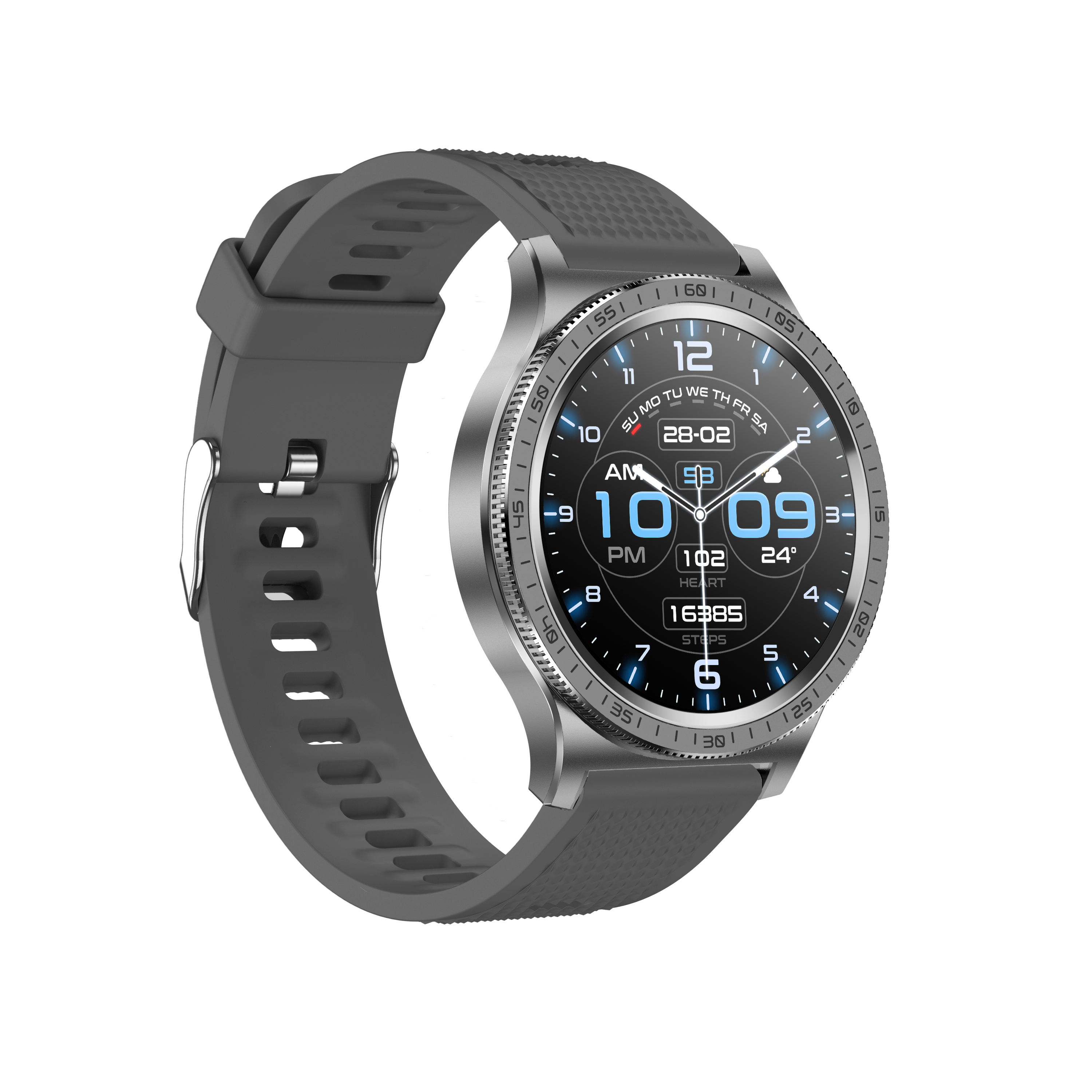 Men's Premium AMOLED Smartwatch with Rotating Bezel & Call Function