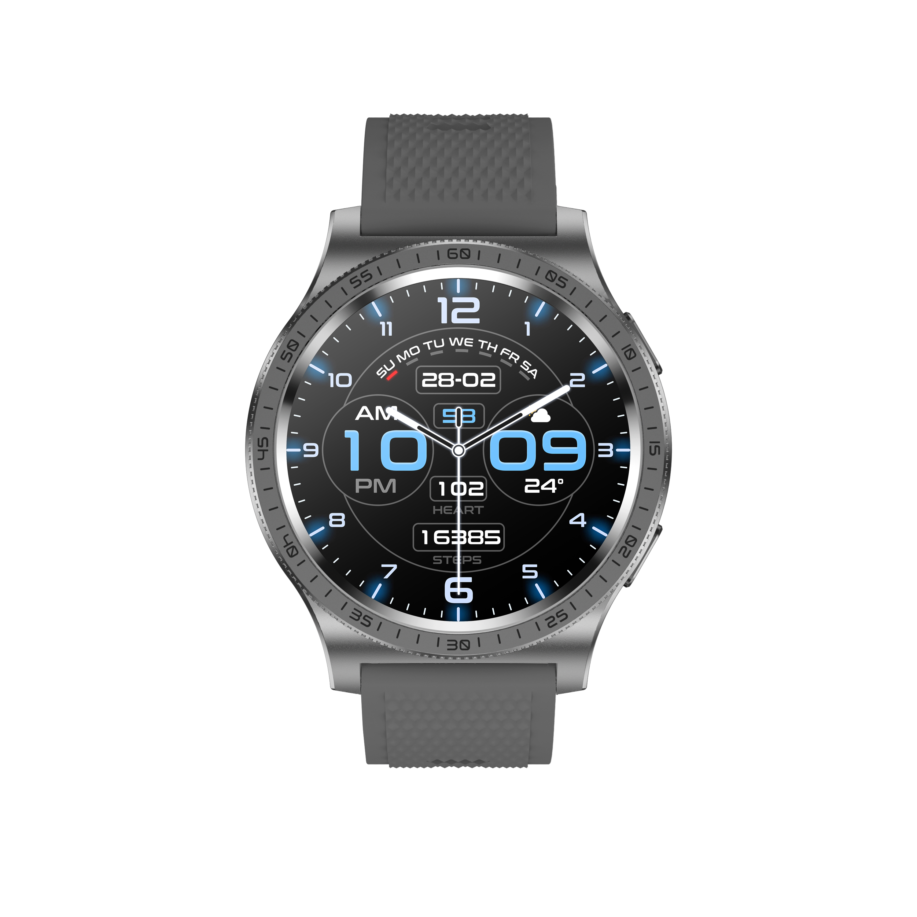 Men's Premium AMOLED Smartwatch with Rotating Bezel & Call Function