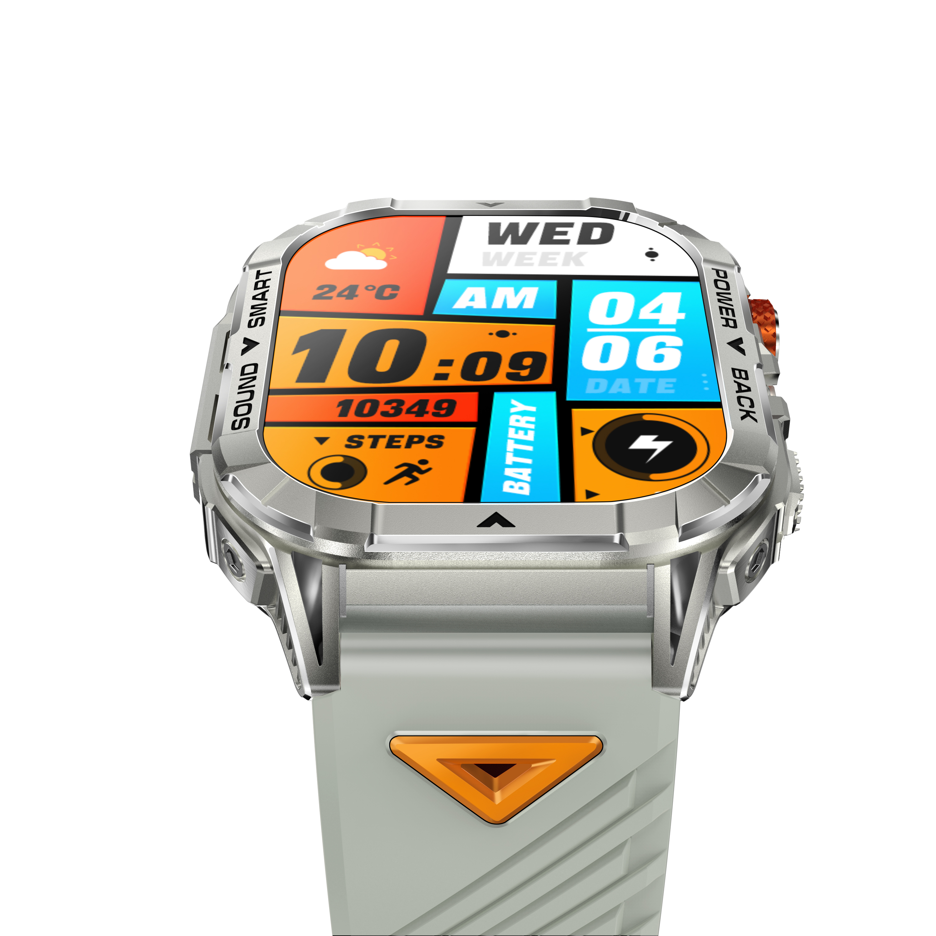 2.13'' Rugged Outdoor AMOLED Smartwatch for Men with Call, Flashlight, Health Monitor, 100+ Sports Modes
