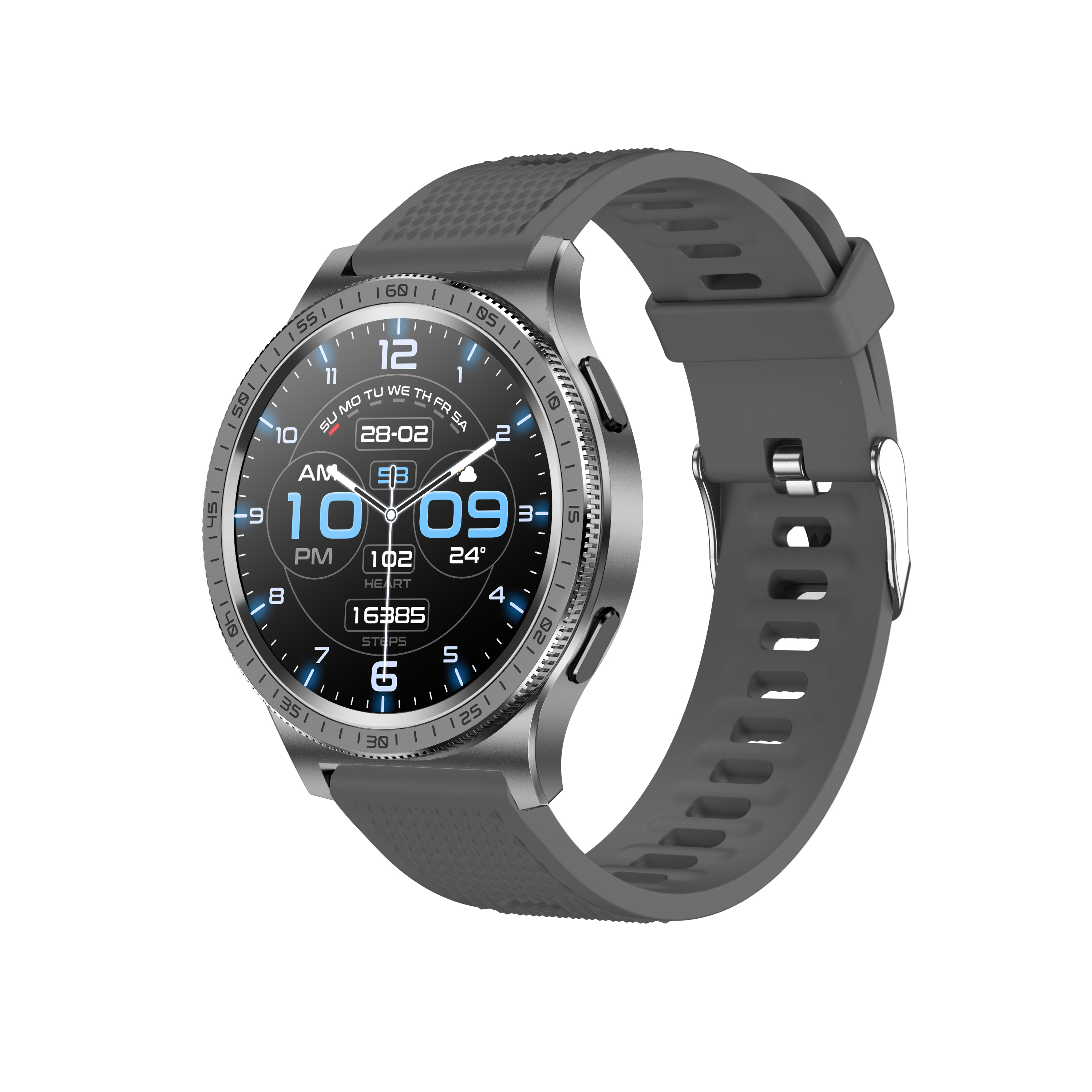Men's Premium AMOLED Smartwatch with Rotating Bezel & Call Function