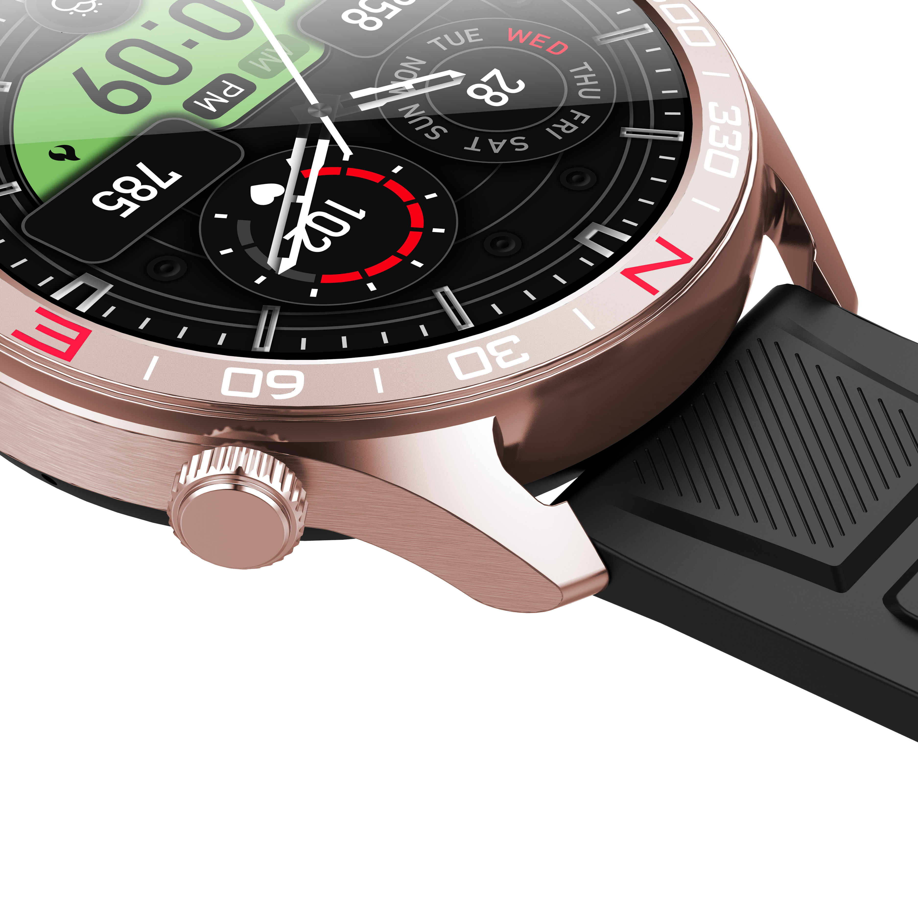 Luxury AMOLED Smartwatch for Men with Bluetooth Calling & 107+ Sports Modes