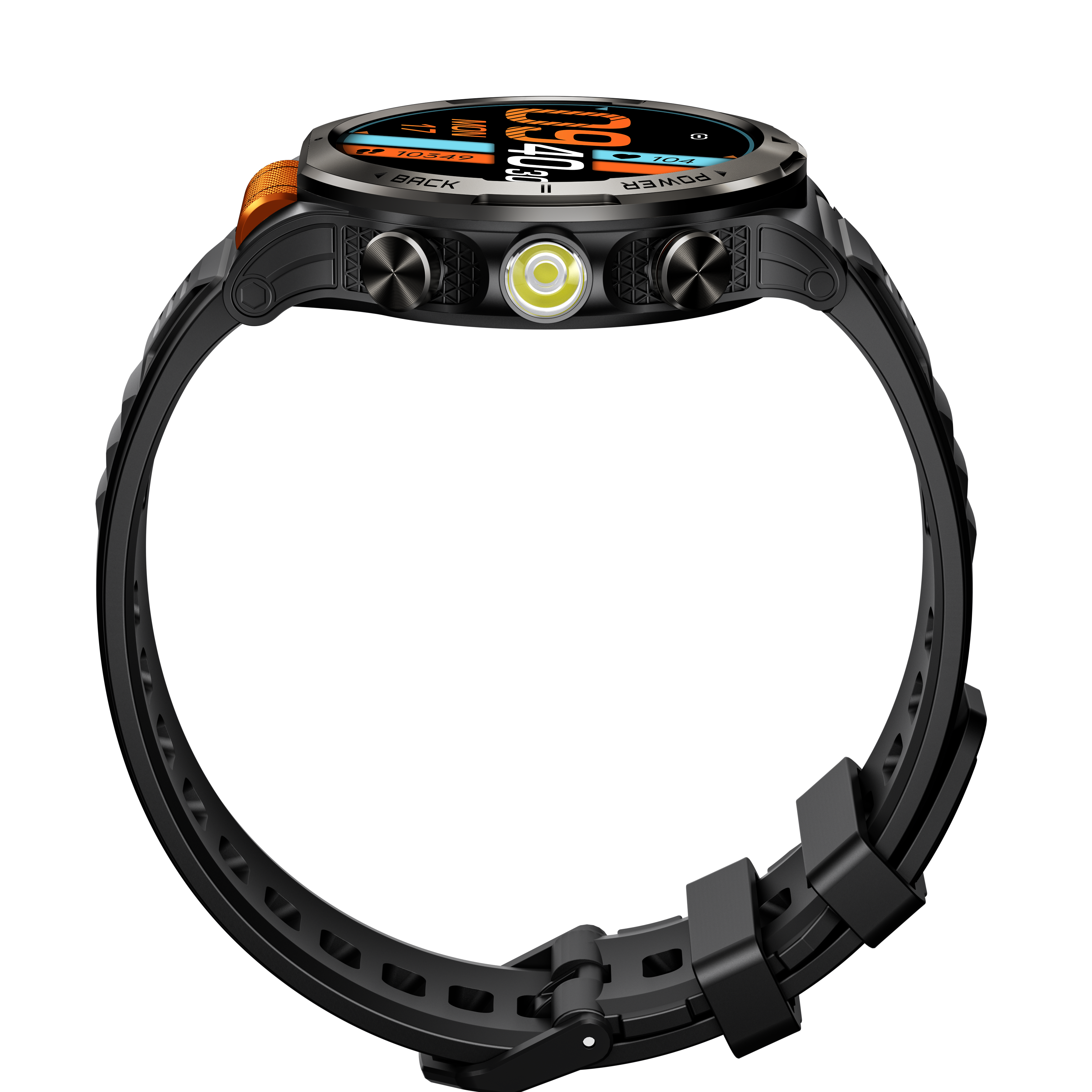Morrison Luxury Outdoor AMOLED Smart Watch with Flashlight Bluetooth Call 1100mAh Battery IP68 Waterproof