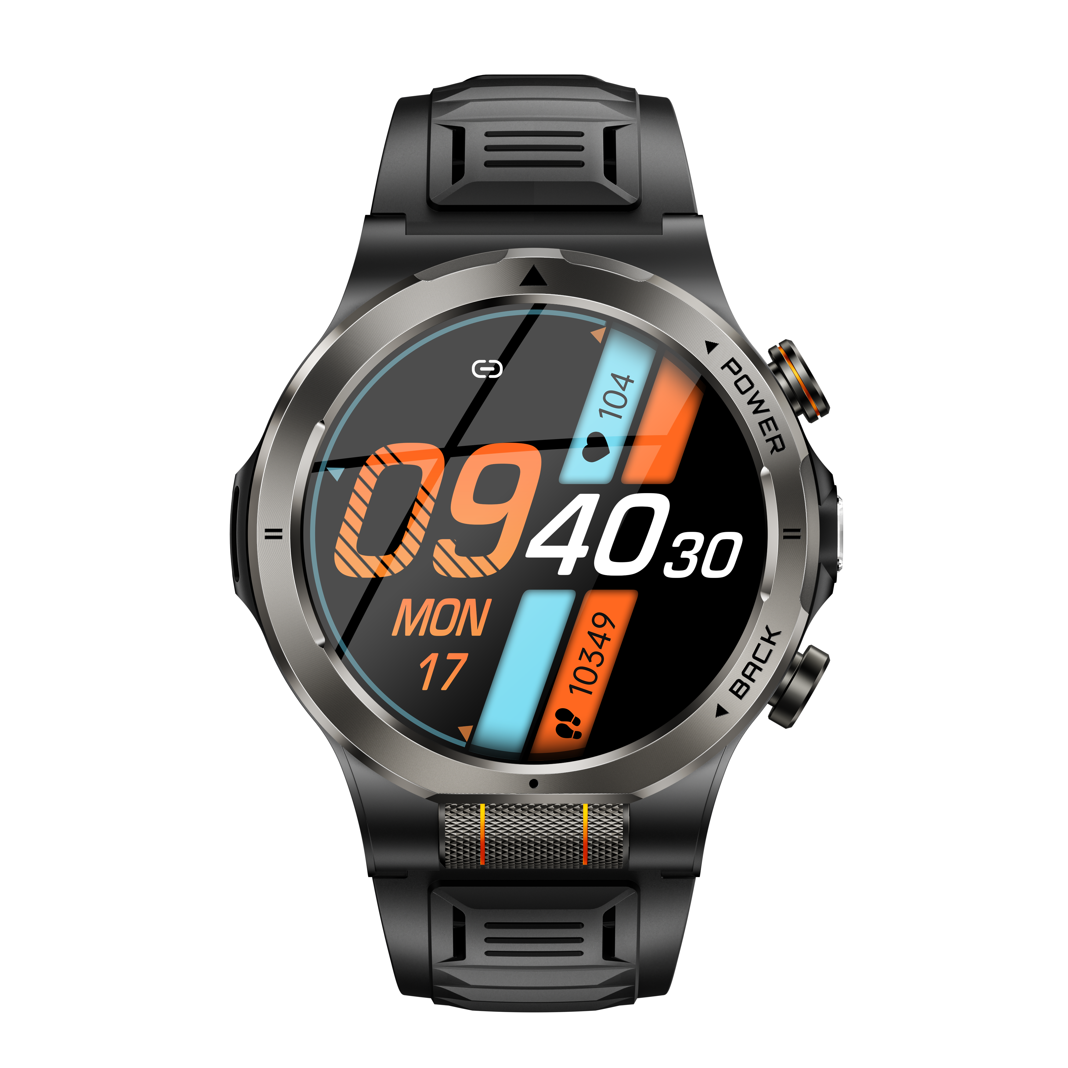 Morrison IP68 Waterproof Luxury Outdoor Sports AMOLED Smart Watch with Bluetooth Call & Flashlight