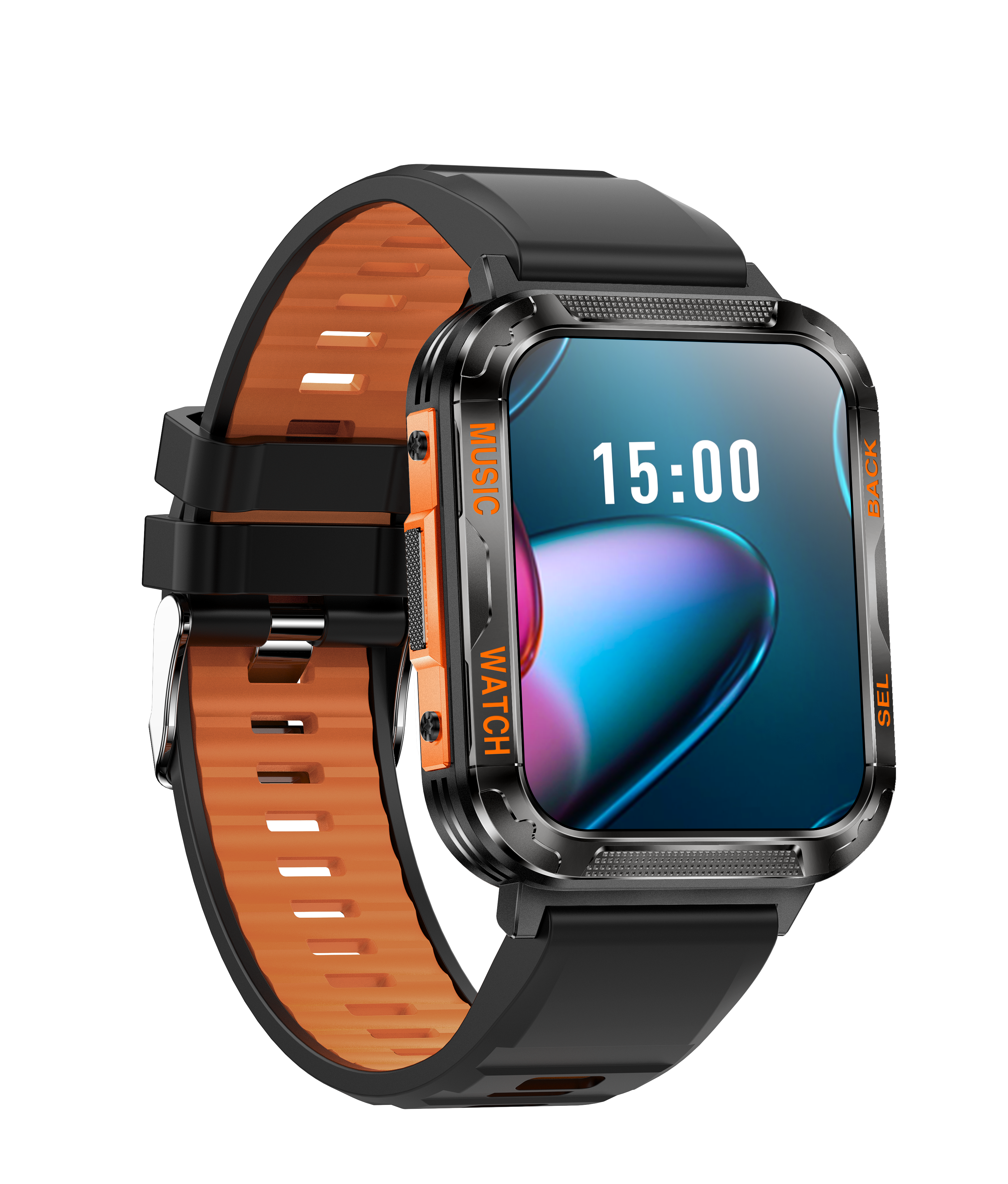 Outdoor Smart Music Watch with Flashlight & Fitness Tracker - Waterproof, Large Screen