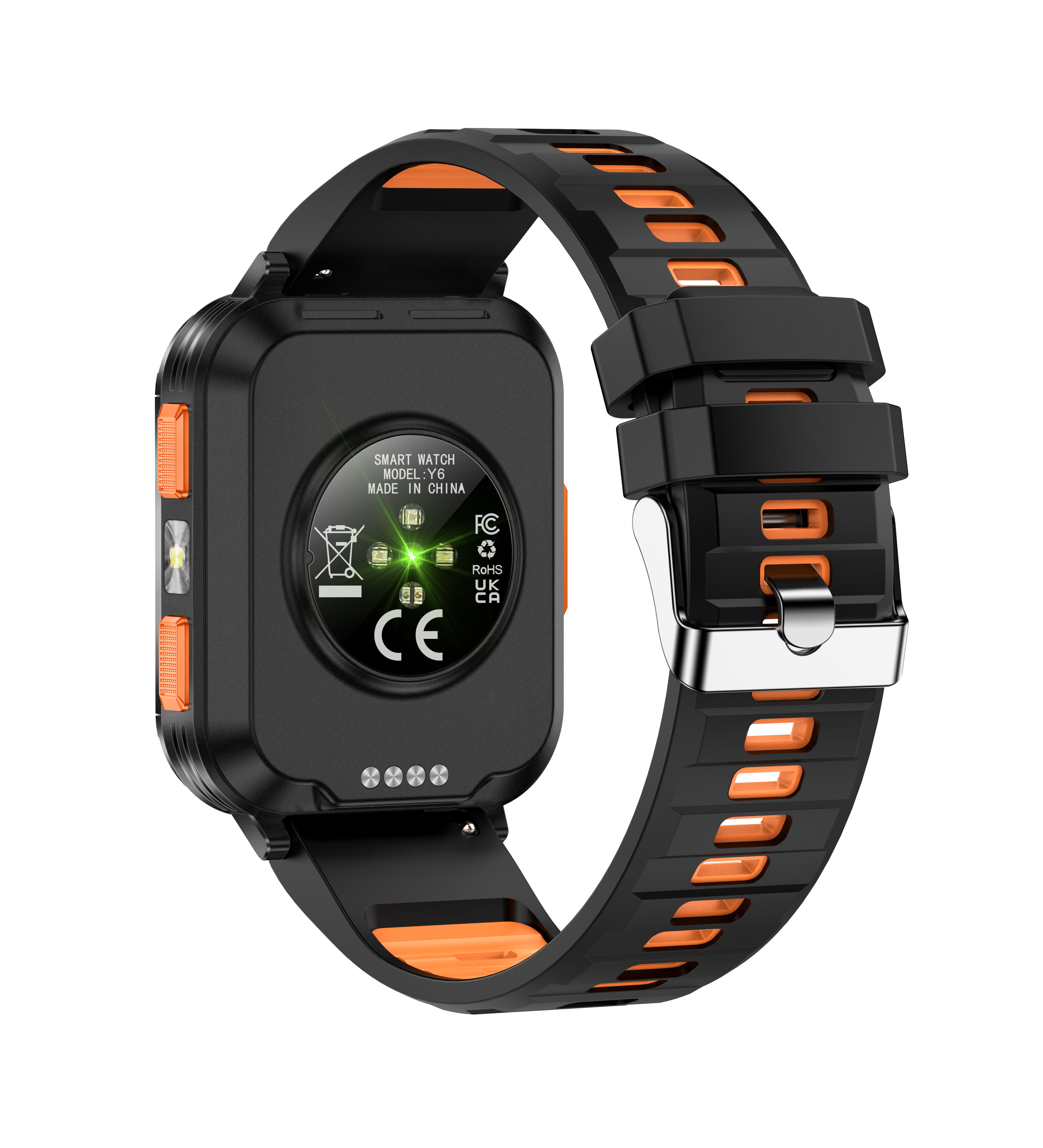 Outdoor Smart Music Watch with Flashlight & Fitness Tracker - Waterproof, Large Screen