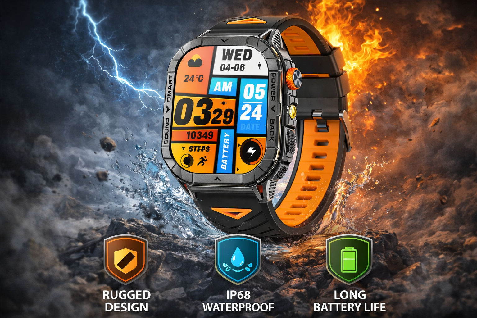 Morrison Men's Outdoor AMOLED Smart Watch 2.13