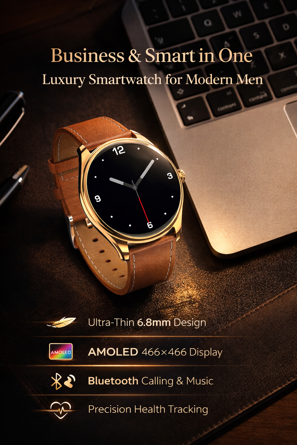 Morrison Luxury Business Smart Watch 1.43