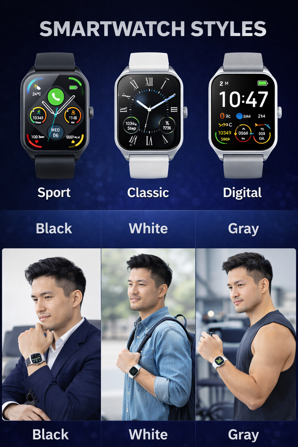 Morrison IP68 Waterproof Fashion Sports Smart Watch 1.83'' Bluetooth Call Fitness Tracker