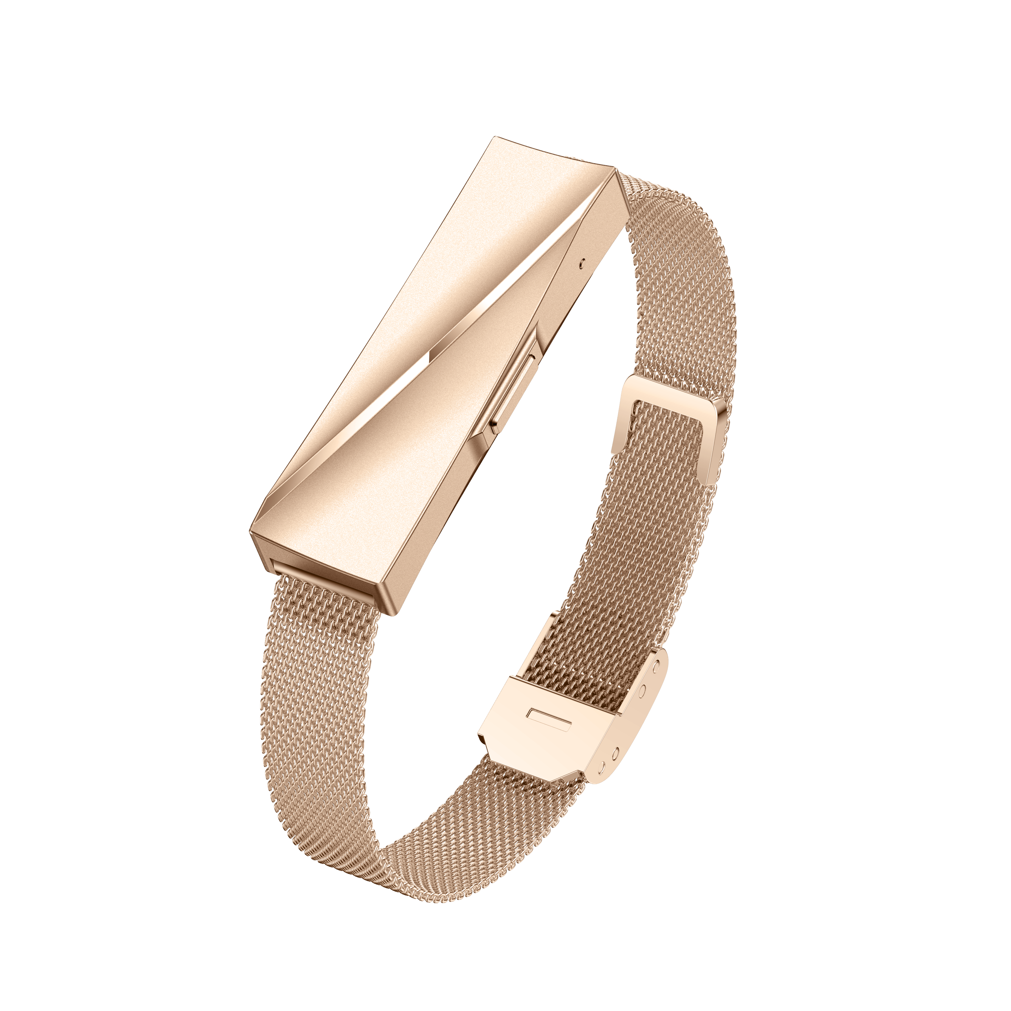 Luxury Women's Smart Bracelet – Rose Gold Alloy Body, Stainless Steel Strap, IP68 Waterproof, 30-Day Standby, Health Tracker