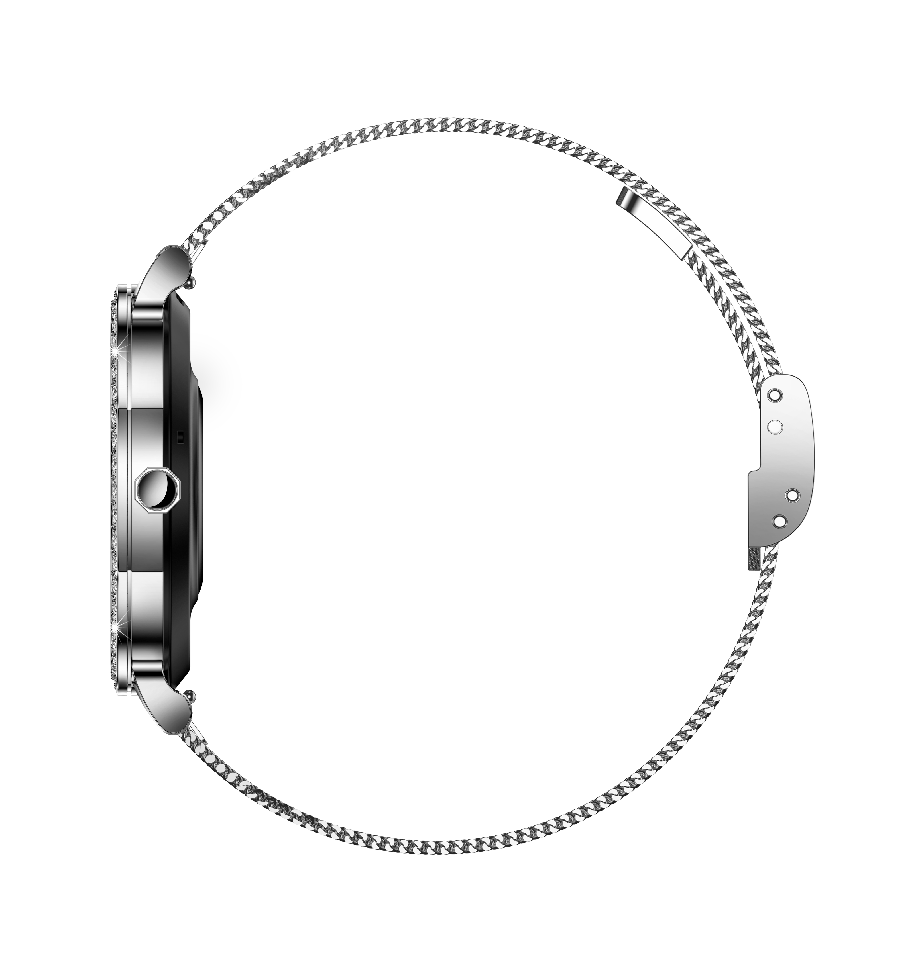 Luxury Diamond Slim Women Smartwatch with AMOLED Display & Voice Assistant