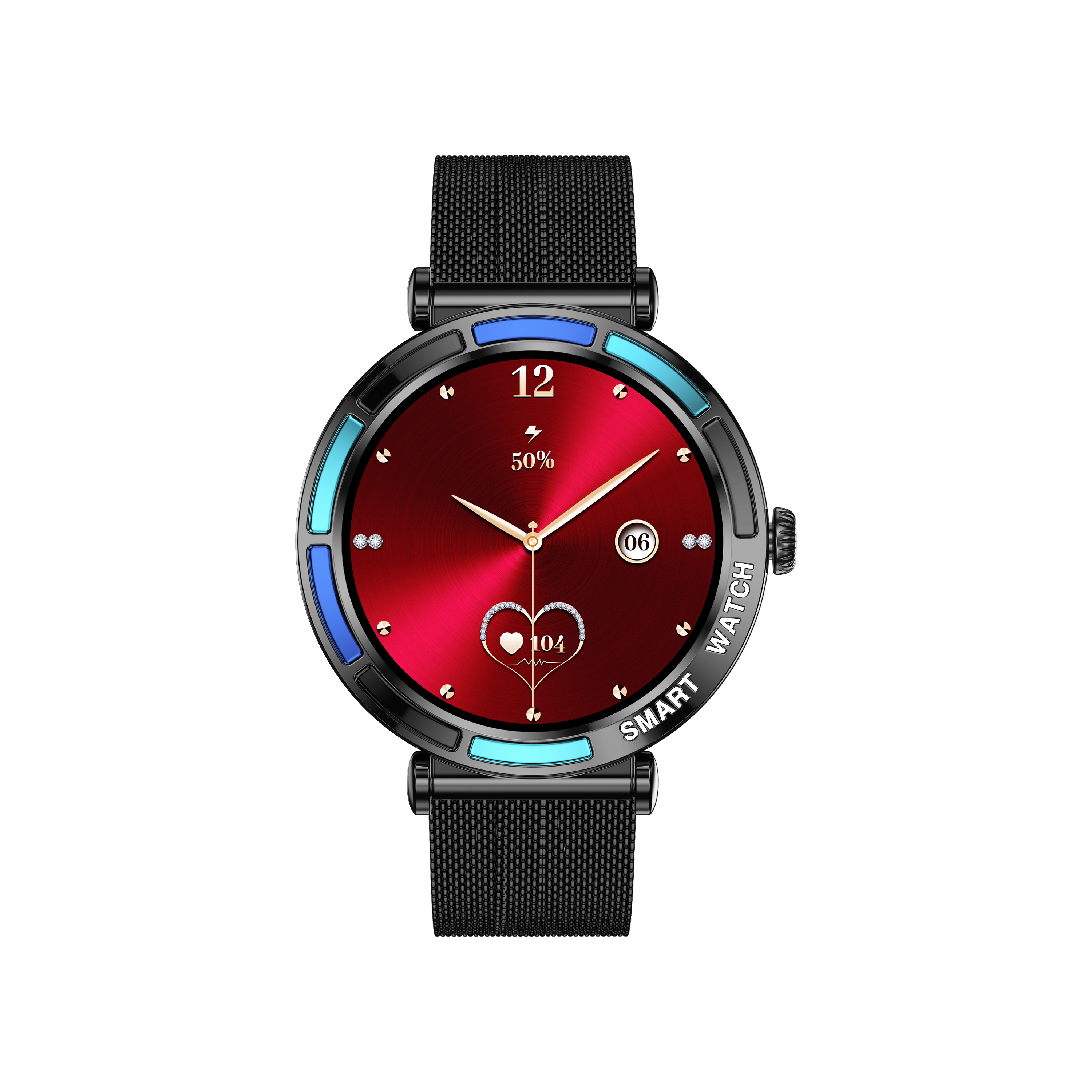 Elegant Round Smartwatch for Women with Call Function & Health Monitoring