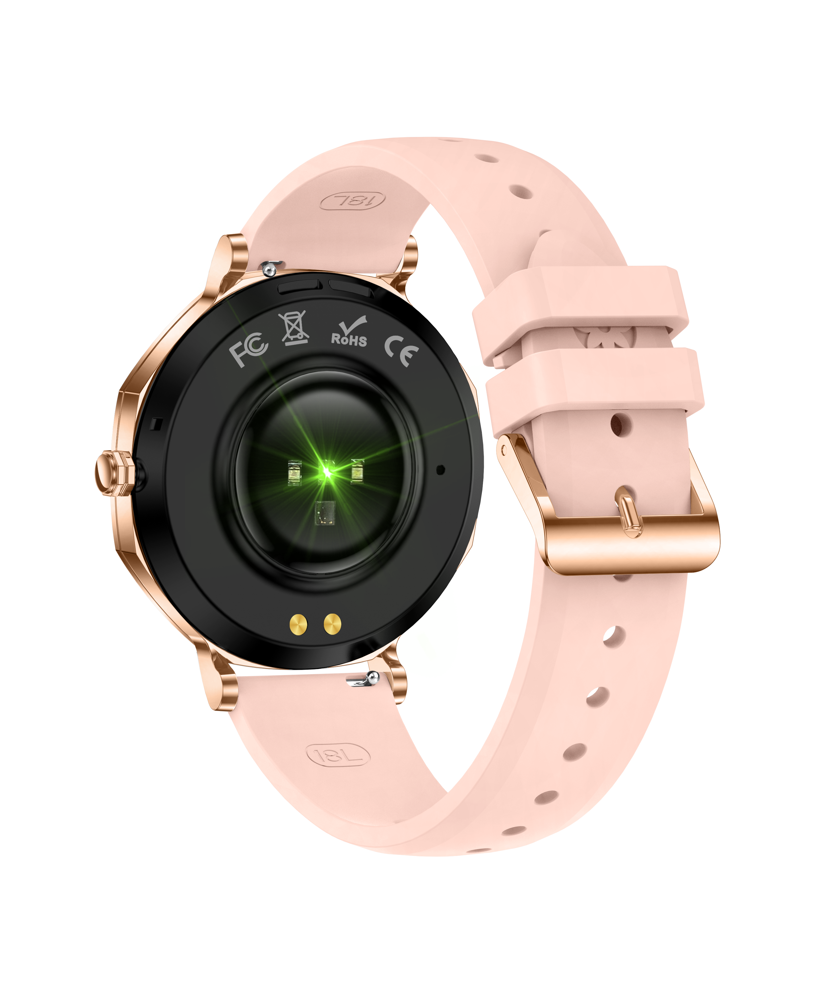 Luxury Women's AI Smartwatch with Diamond Bezel and AMOLED Display