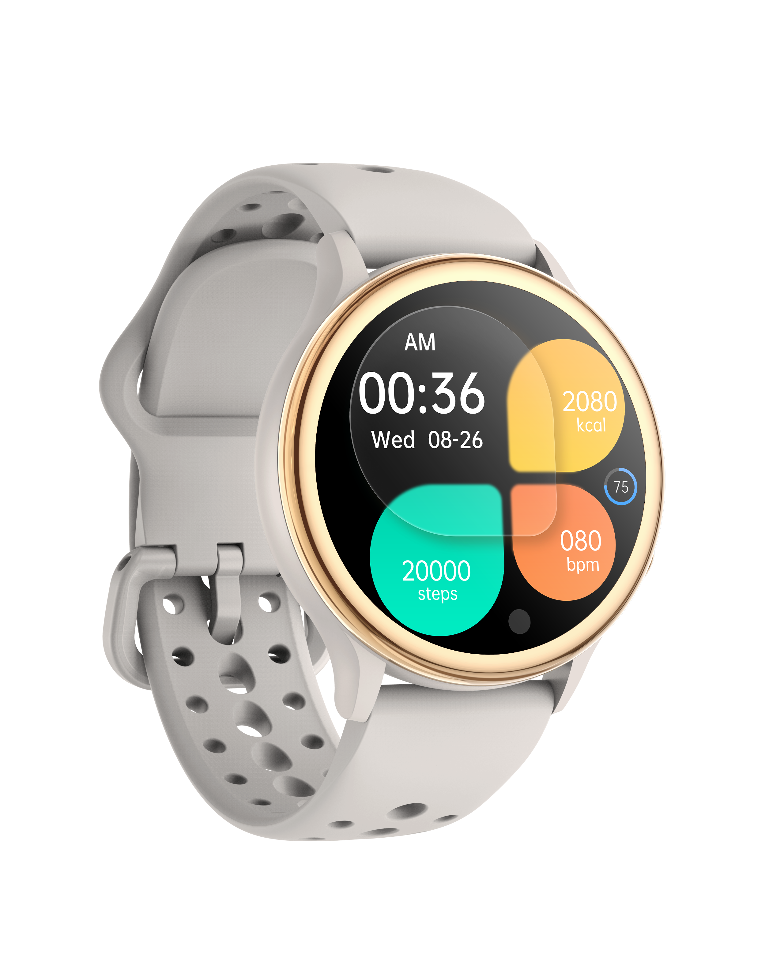 Elegant Round Smartwatch for Women with Call Function & 100+ Sports Modes