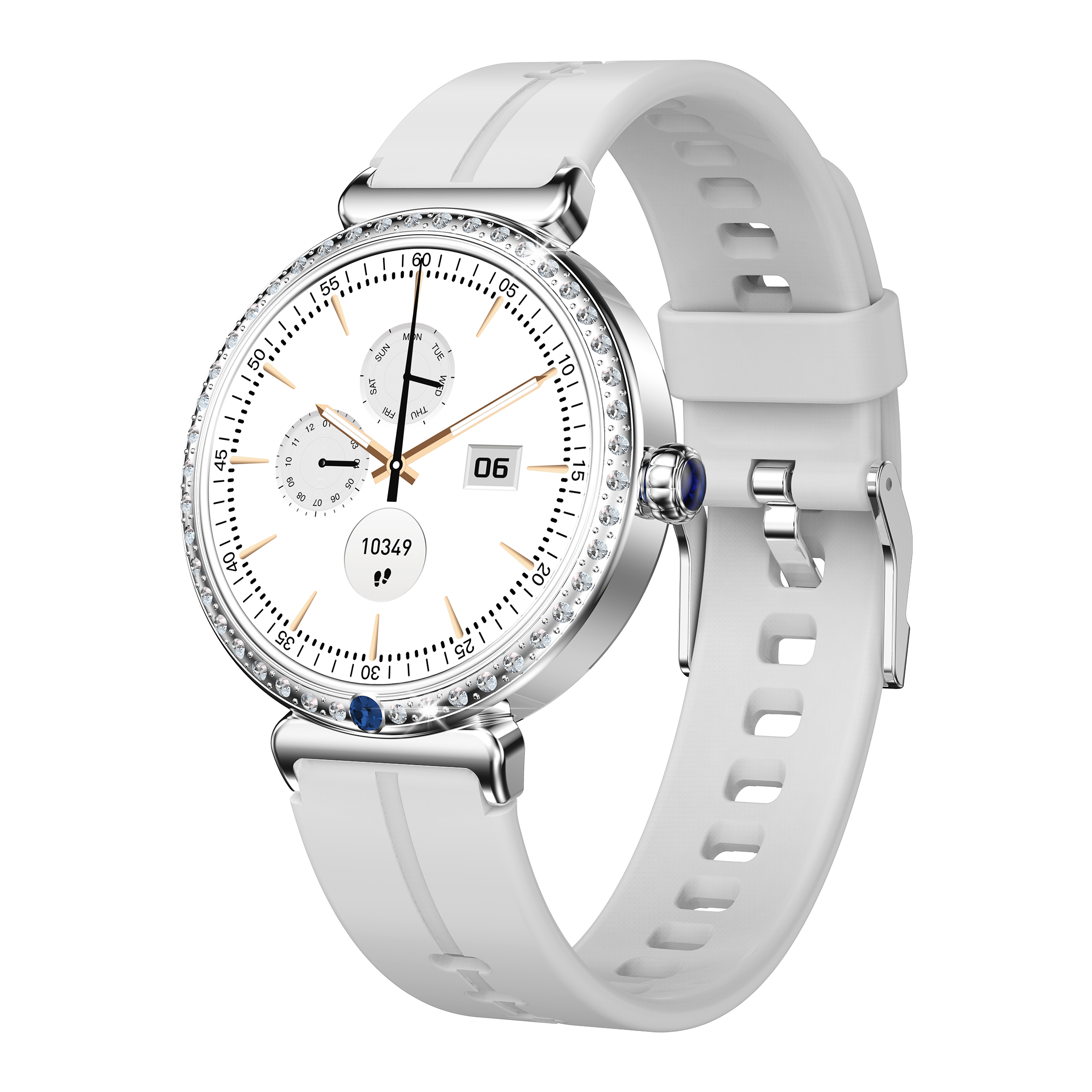 Luxury Diamond Women’s Smart Watch, 1.28