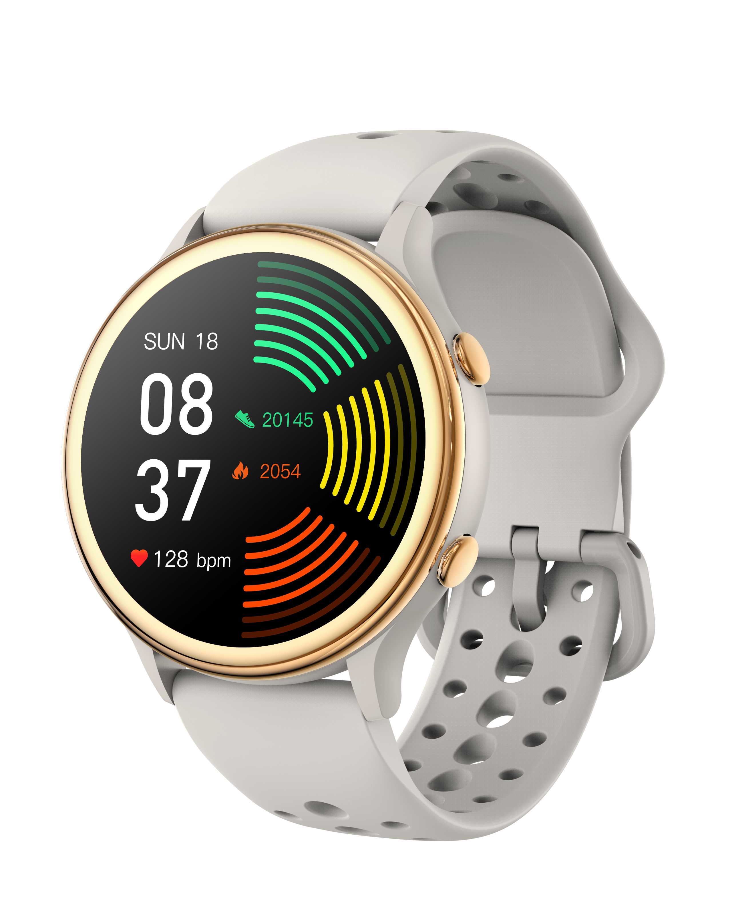 Elegant Round Smartwatch for Women with Call Function & 100+ Sports Modes