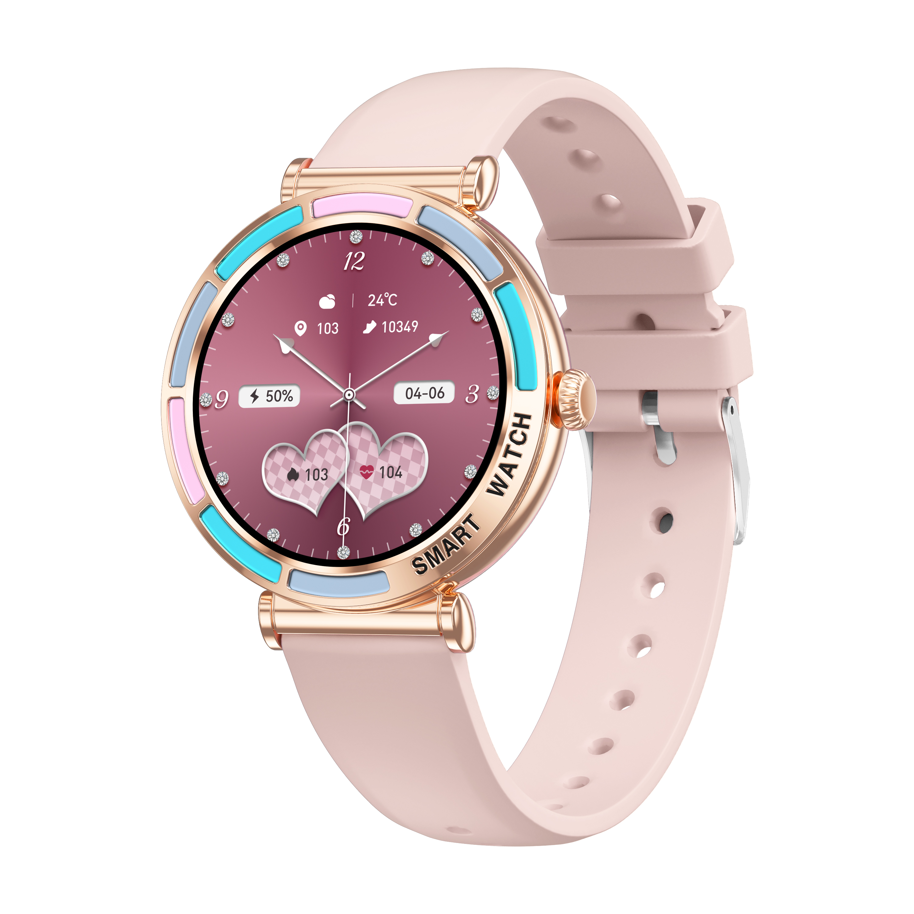Elegant Women's Smart Watch with Calling, Heart Rate & 100+ Sports Modes | IP68 Waterproof