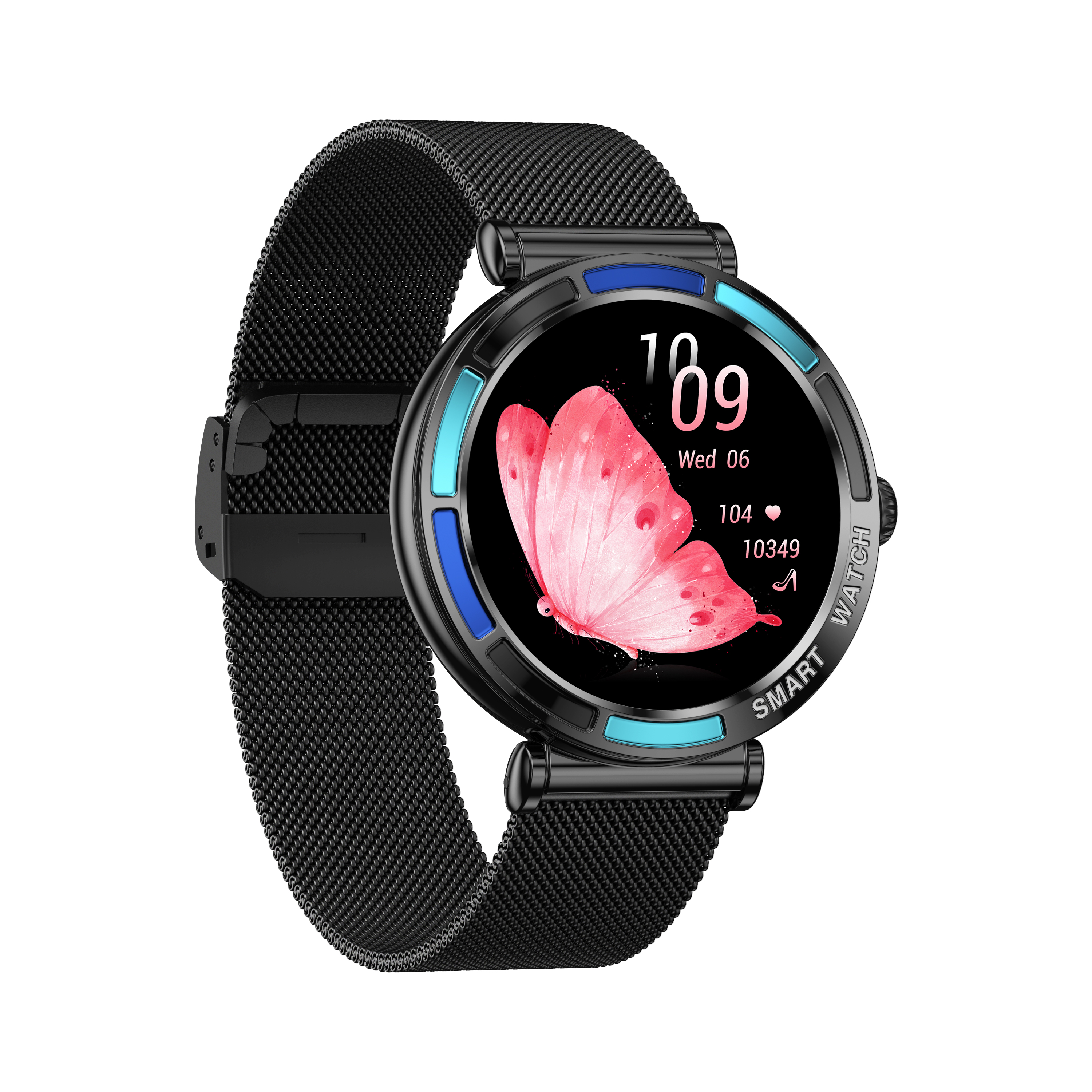Elegant Round Smartwatch for Women with Call Function & Health Monitoring