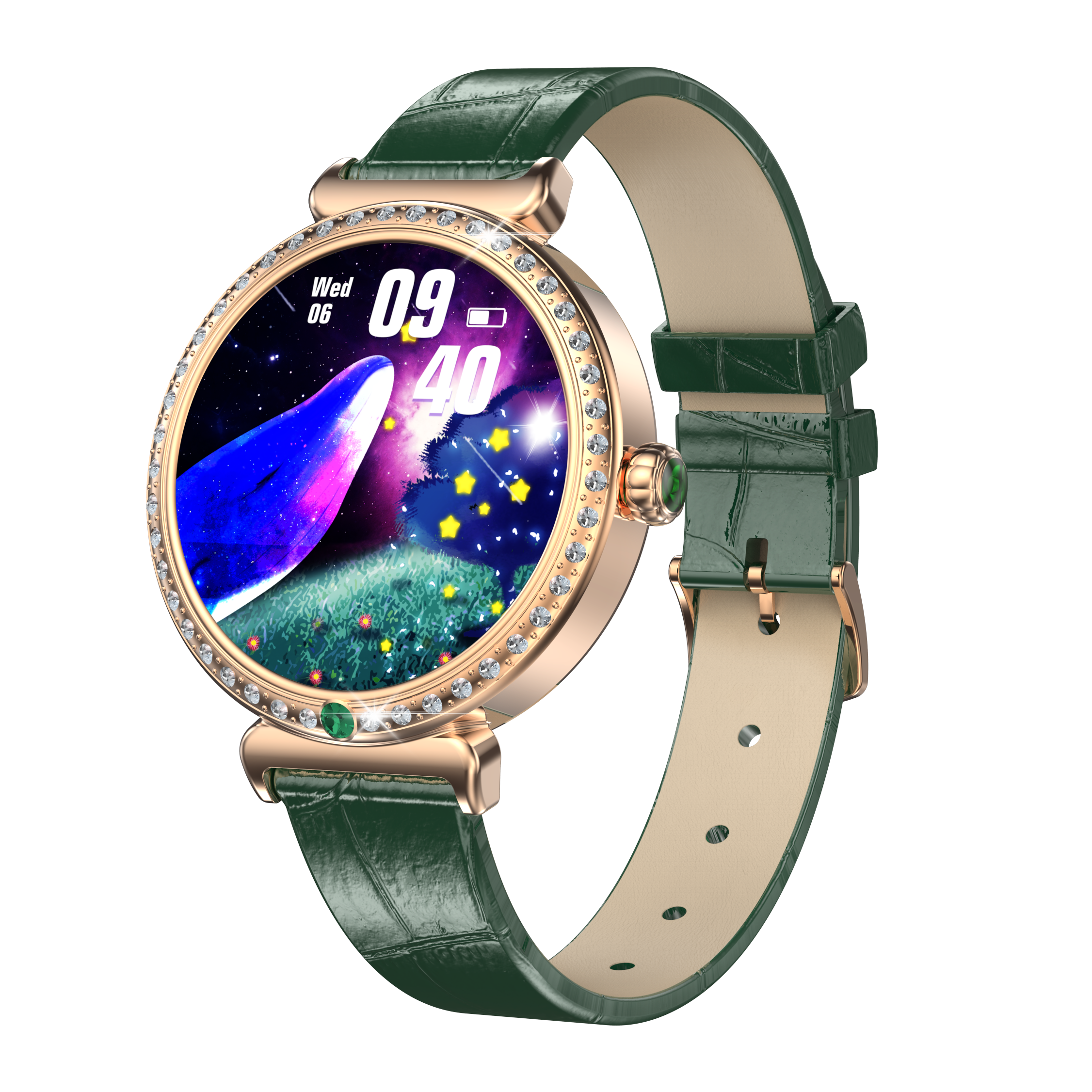 Luxury Women’s Diamond Smart Watch, 1.28