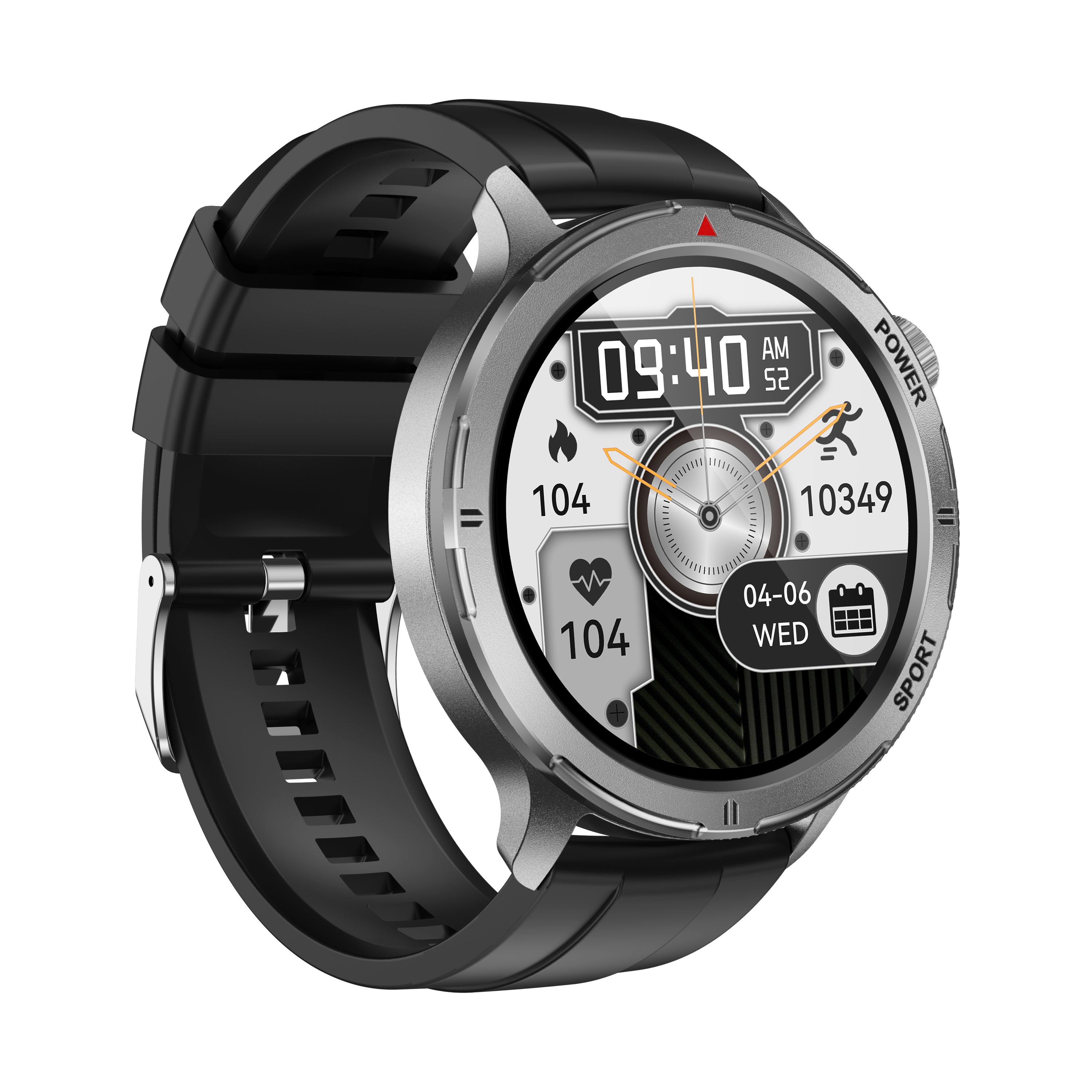 Premium Men's Smartwatch with Replaceable Bezel and AMOLED Display