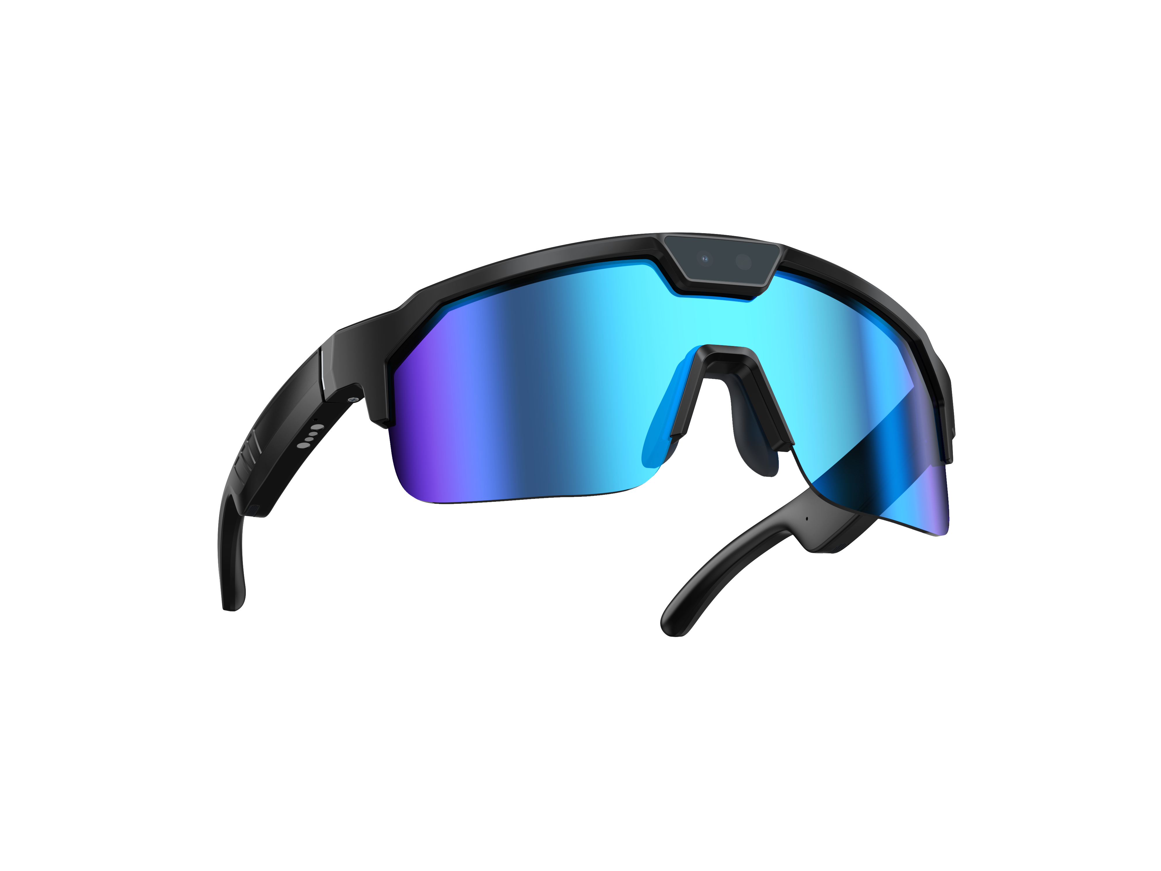 AI Smart Sports Glasses with 8MP Camera, Voice Control, Translation, Recording & Anti-Shake Video – Outdoor Cycling & Skiing